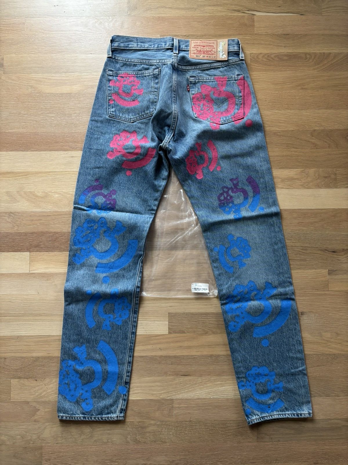 DENIM TEARS Denim Tears Bstroy Tears Lightwash Blue/Pink Jeans 30x32 Size US 30 / EU 46 - 4 Thumbnail