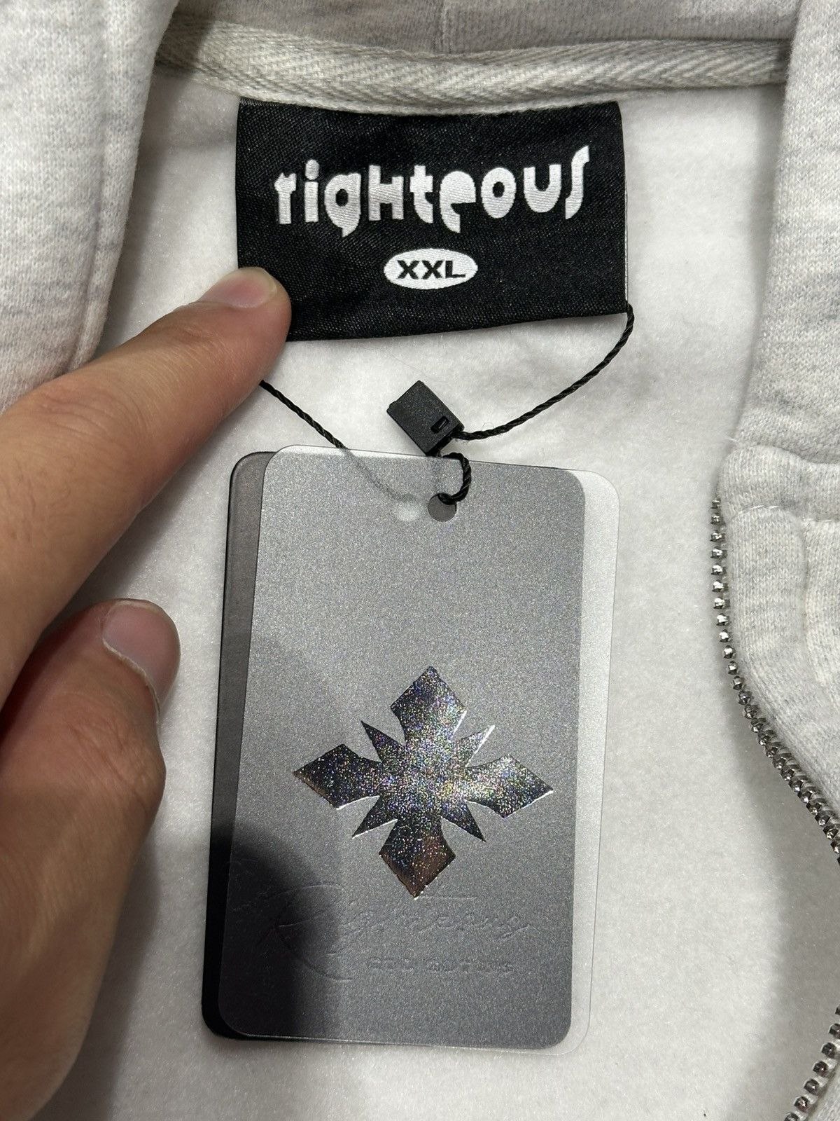 Other Righteous Risen King Zip Up Hoodie Grey Size US XXL / EU 58 / 5 - 3 Thumbnail
