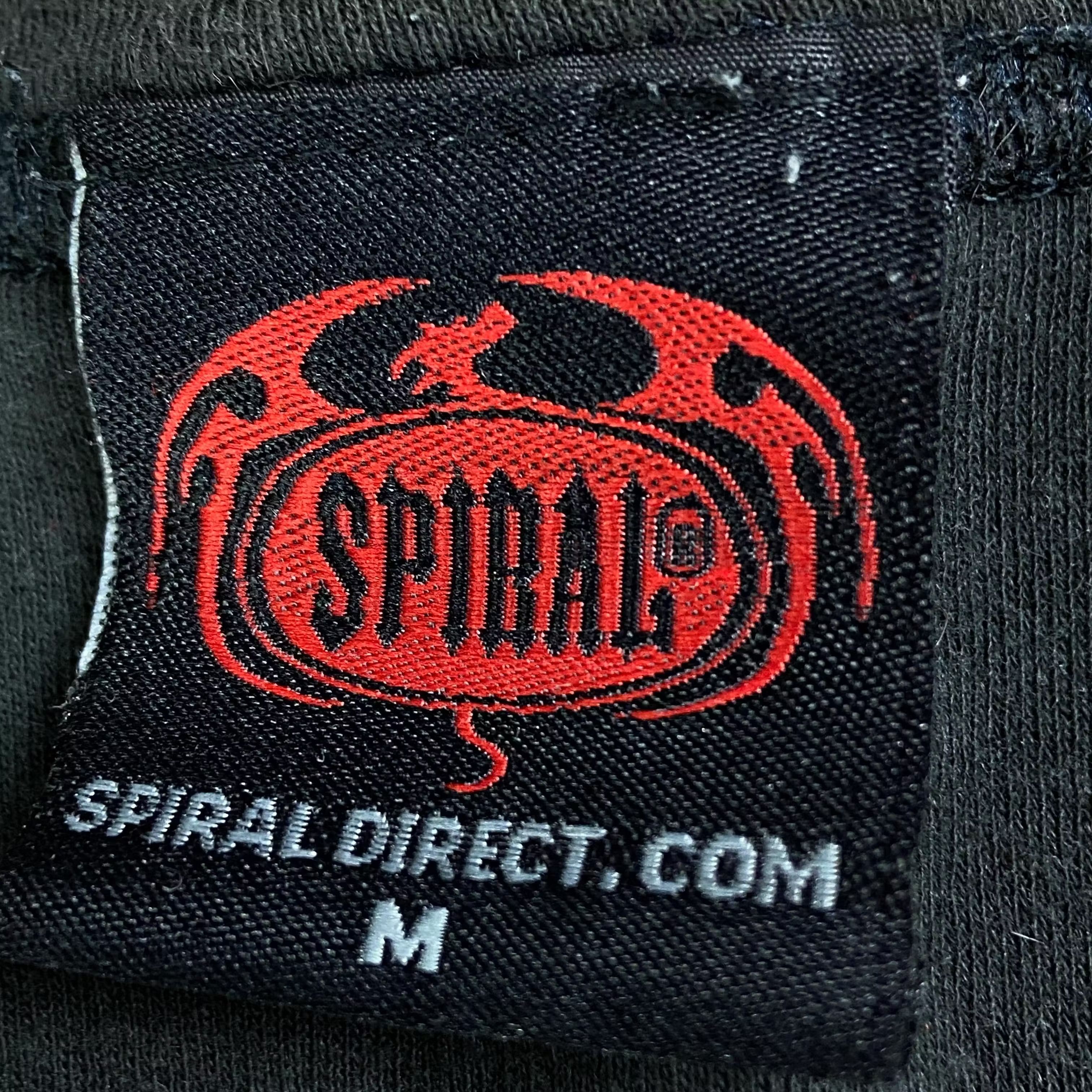 Band Tees × Vintage Mens Vintage T Shirt Spiral Skulls Size M Back Print Size US M / EU 48-50 / 2 - 4 Thumbnail