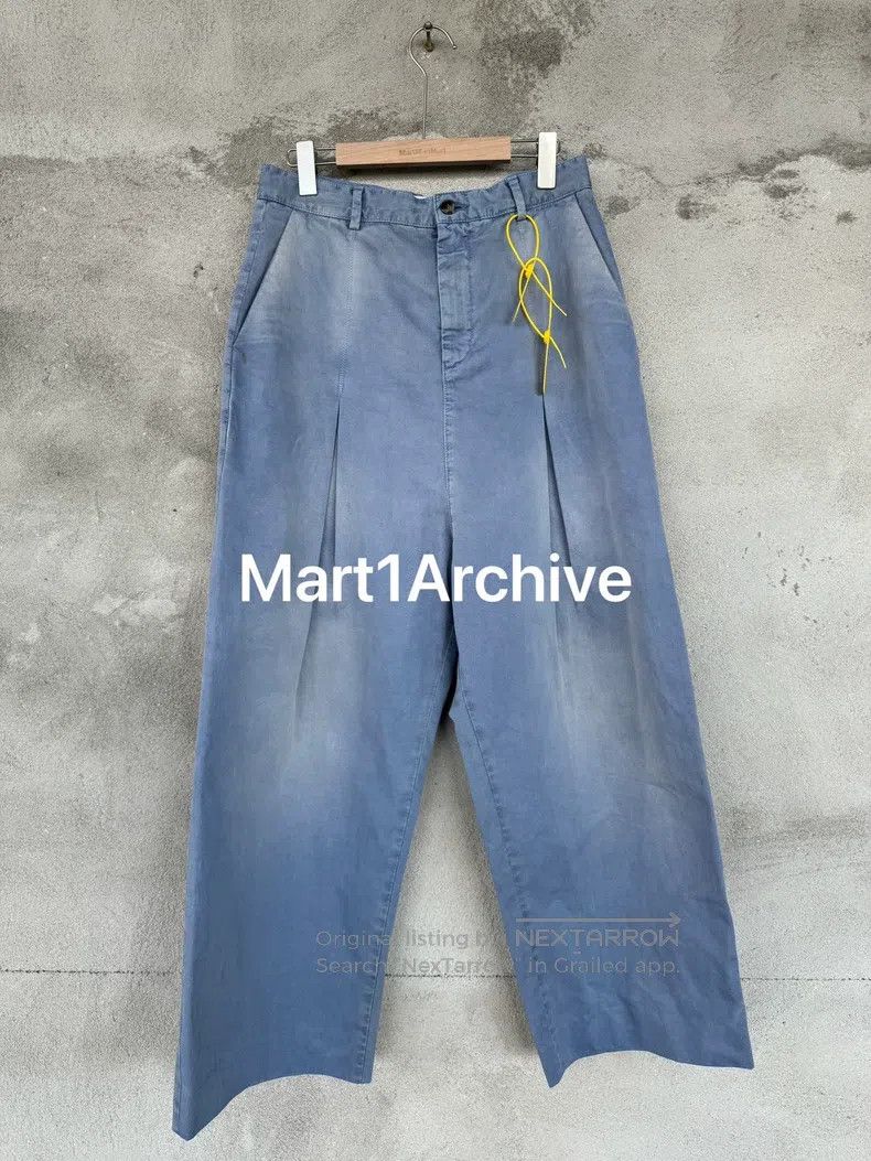 Loewe Loewe size 48 Alpine Buckle Denim Wide Leg Pants Size US 31 - 1 Thumbnail