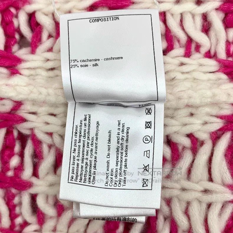 Chanel Chanel Colour block knitted love cashmere tassel hooded lo Size XS / US 0-2 / IT 36-38 - 8 Thumbnail