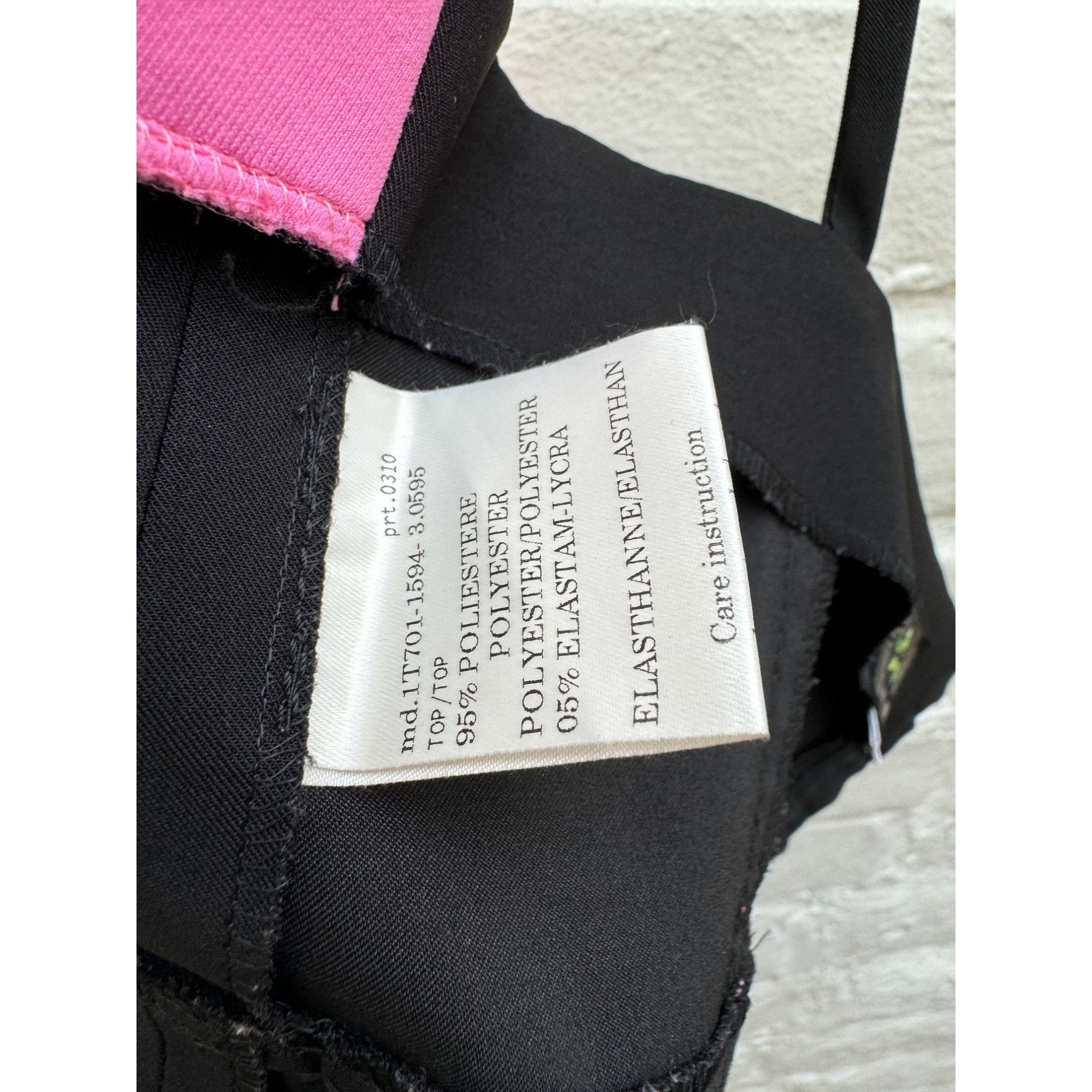 Thierry Mugler Black Pink Bustier Jacket Size S / US 4 / IT 40 - 8 Thumbnail