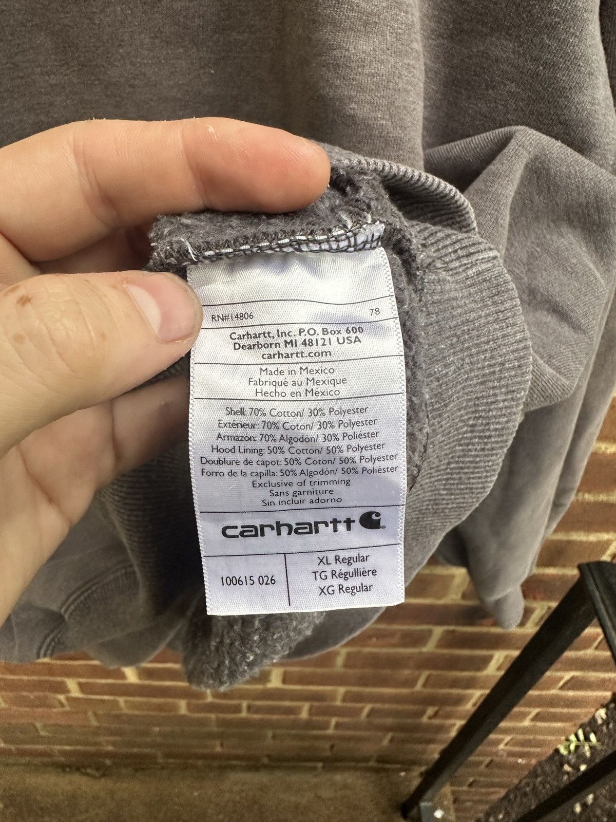 Carhartt Distressed Carhartt Pullover Hoodie Sun-Faded Size US XL / EU 56 / 4 - 16 Thumbnail