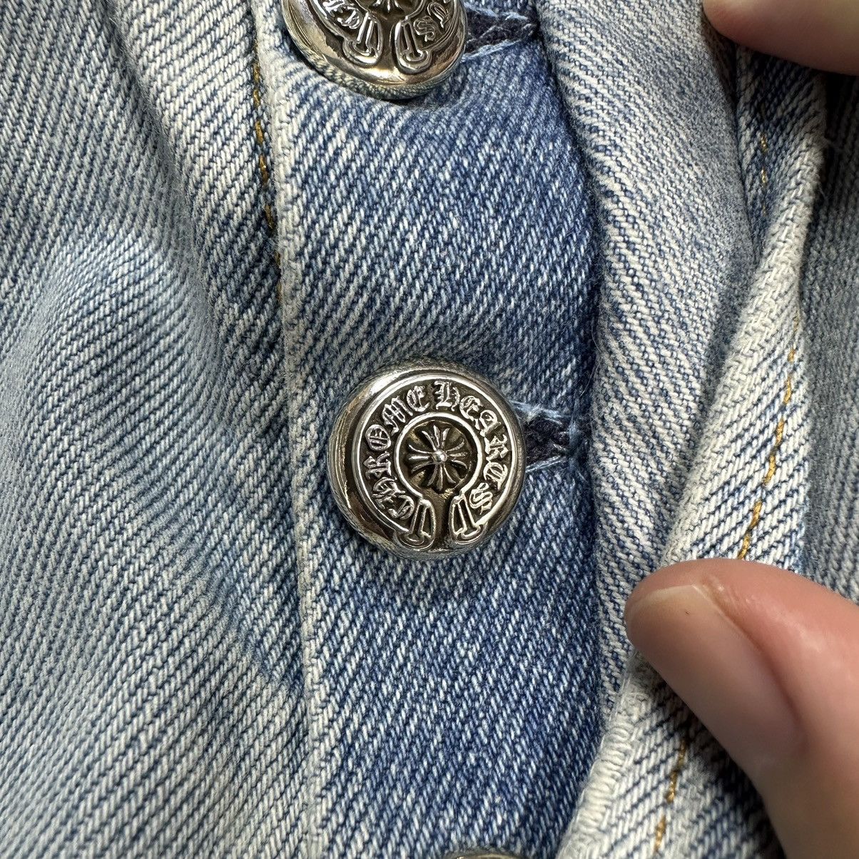 Chrome Hearts Chrome Hearts Light Wash Criss Patches Jeans size 30 Size US 30 / EU 46 - 7 Thumbnail
