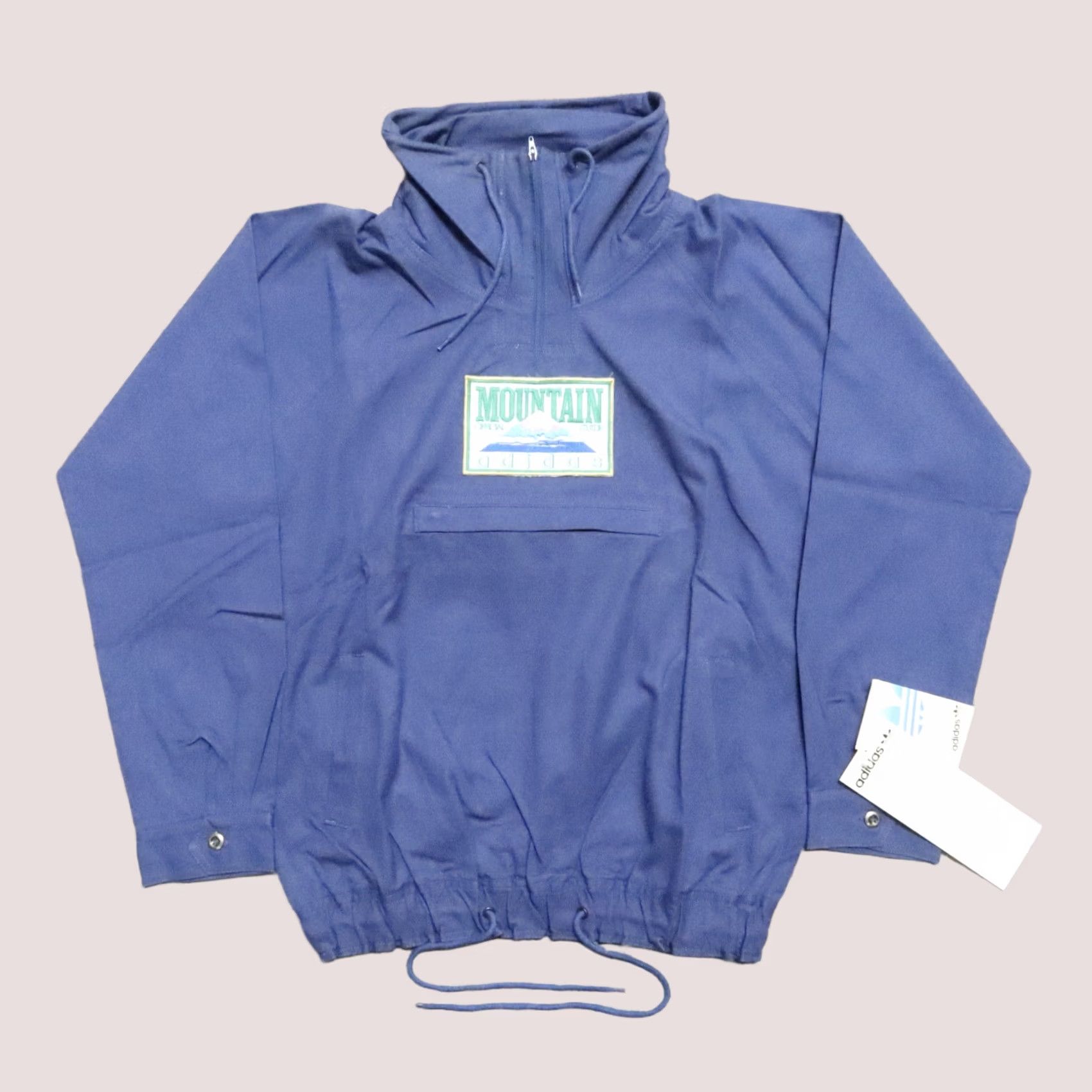 Adidas Vintage Adidas Mountain Jacket - Men M Blue Pullover Jacket Size US M / EU 48-50 / 2 - 1 Thumbnail