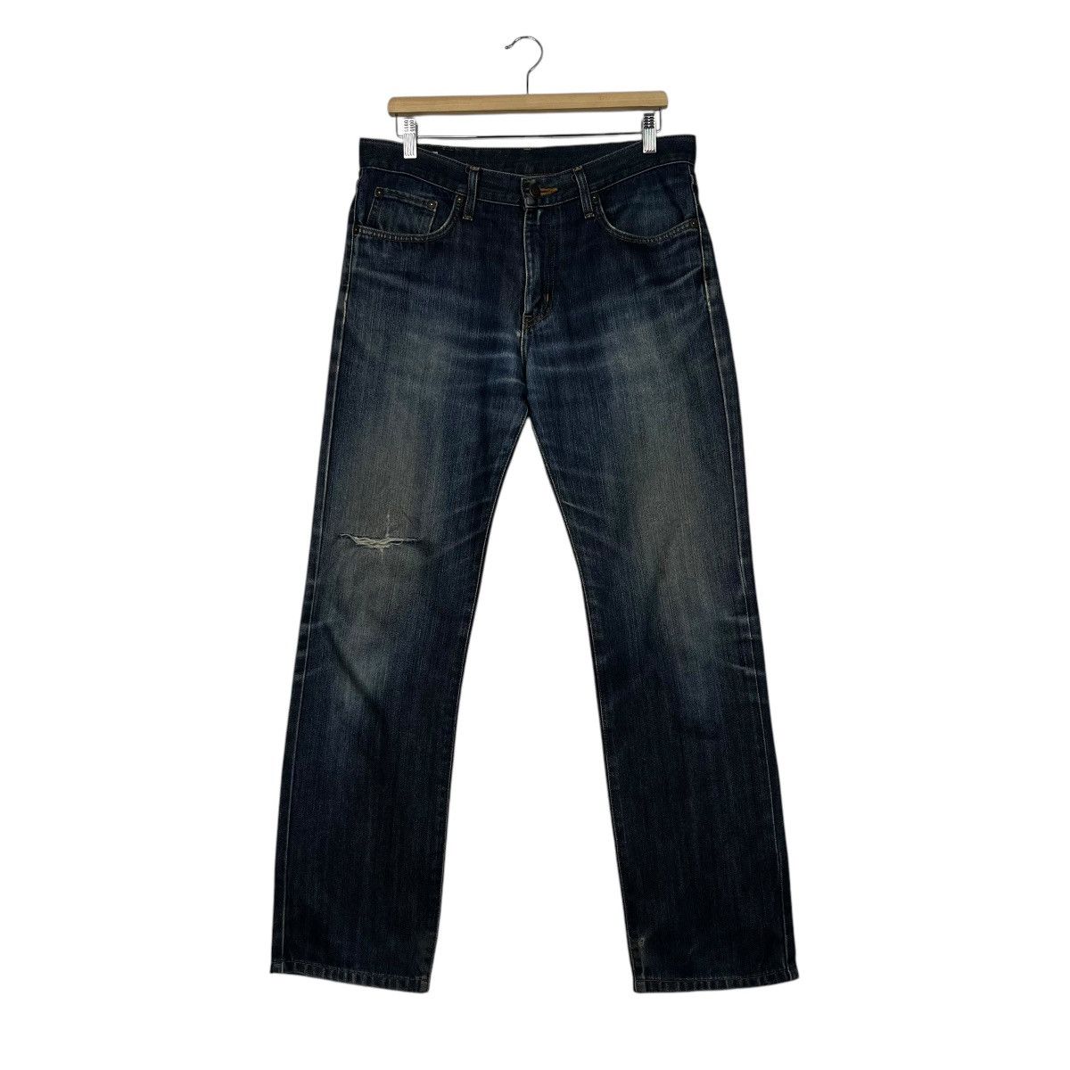 Edwin Vintage edwin 402 Distressed Denim Jeans Size 34" / US 12 / IT 48 - 1 Thumbnail