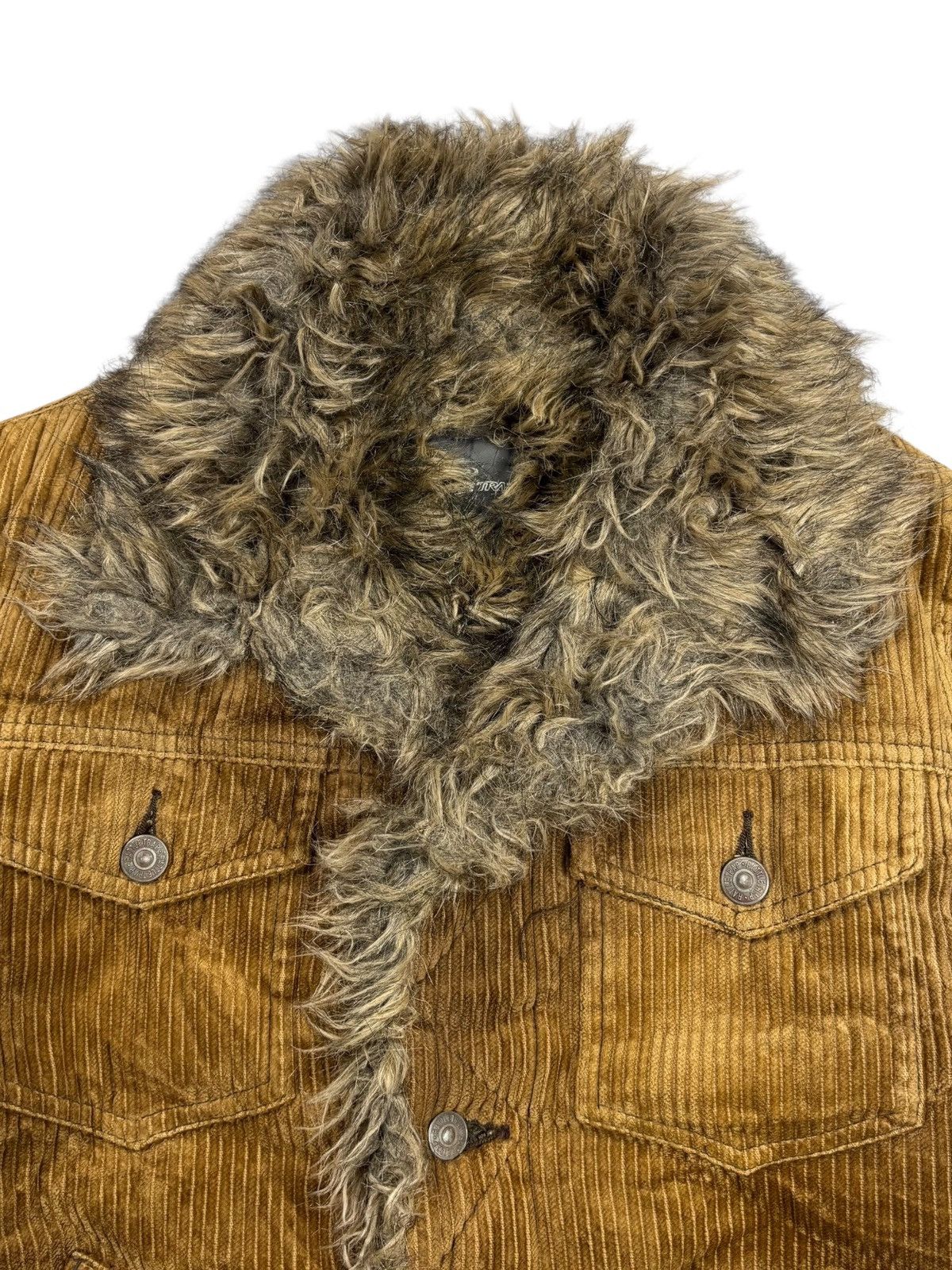 If Six Was Nine 2000s Rattle Trap - Vkei Style Fur Collar Corduroy Jacket Size US M / EU 48-50 / 2 - 6 Thumbnail