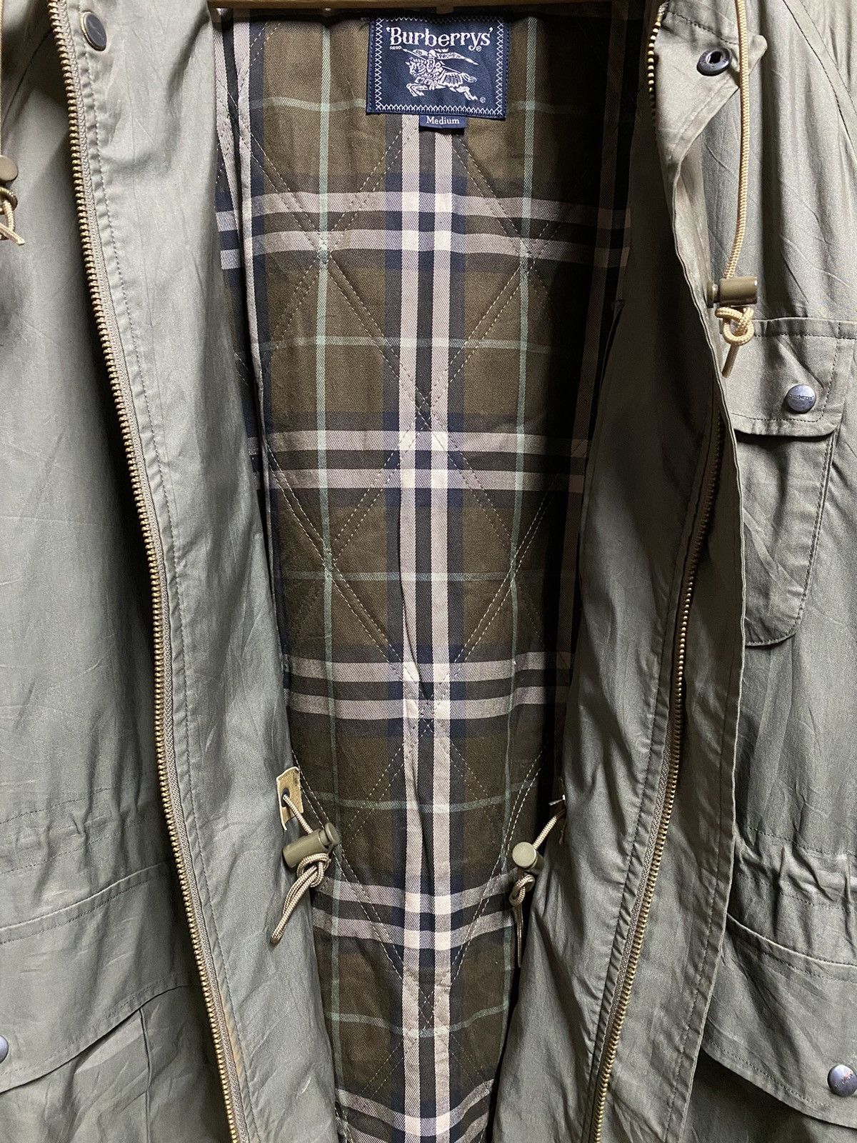 Burberry × Vintage Burberry Vintage Quilted Lining Nova Check Parka Size US M / EU 48-50 / 2 - 10 Thumbnail