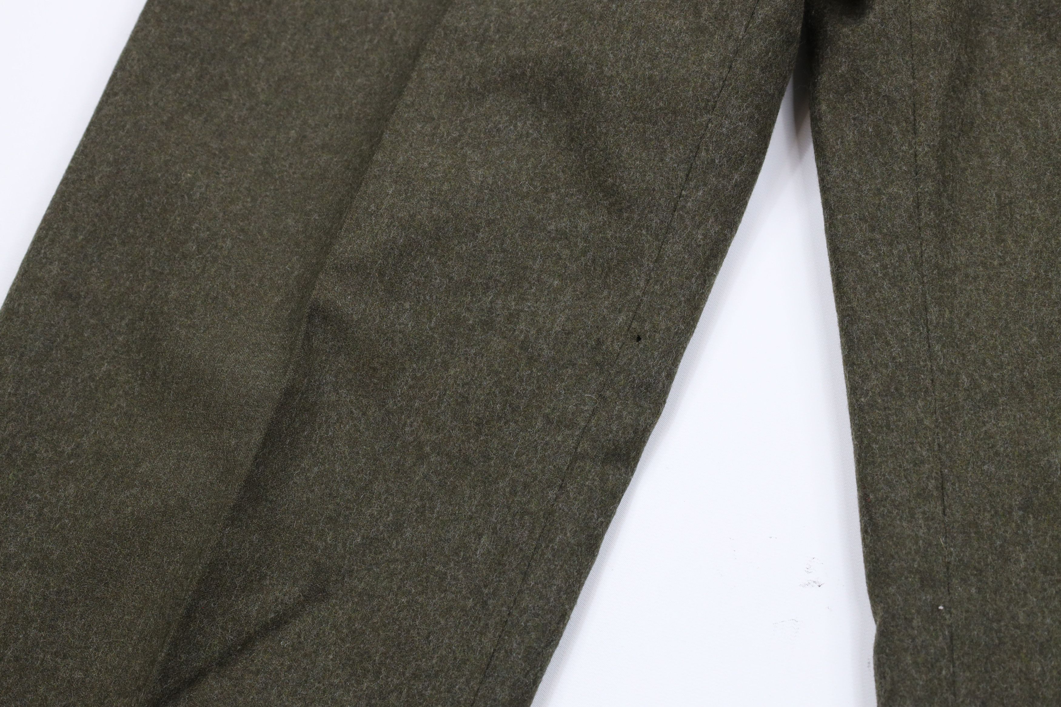 Vintage Vintage 70s Streetwear Wool Wide Leg Chino Pants Green Size US 42 / EU 58 - 6 Thumbnail