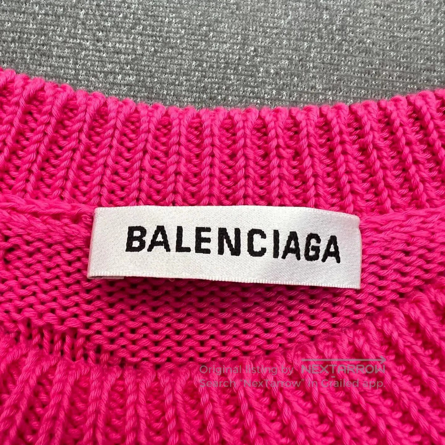 Balenciaga Balenciaga All-Over Logo Knit Sweater. Size S / US 4 / IT 40 - 5 Thumbnail