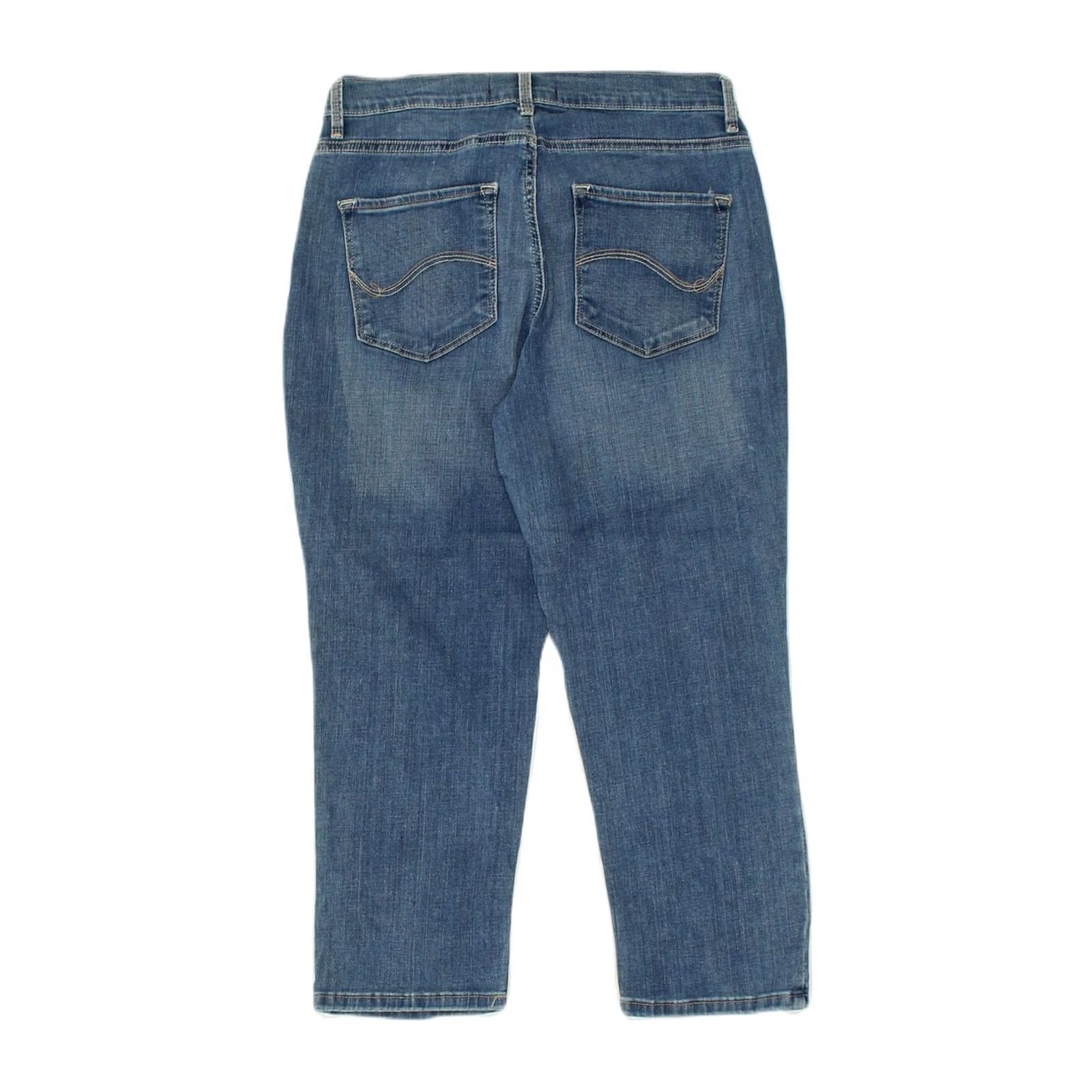 Lee LEE Womens Platinum Label Tapered Capri Jeans US 4 Small W30 L22 Blue FN11 Size 28" / US 6 / IT 42 - 2 Thumbnail