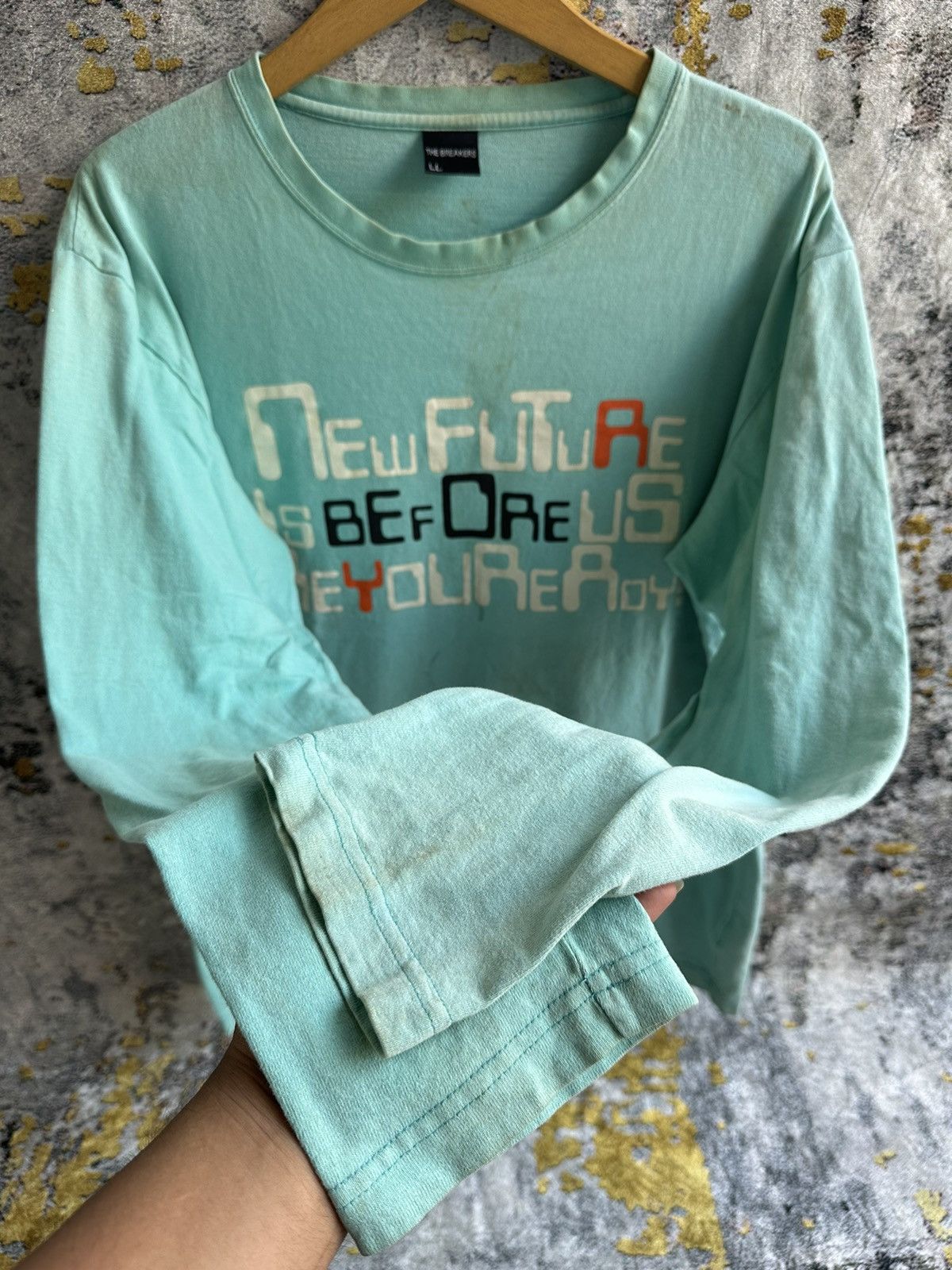 Beauty Beast SICK TRASHED JAPANESE THE BREAKERS POEM FADED LONG SLEEVE Size US L / EU 52-54 / 3 - 3 Thumbnail