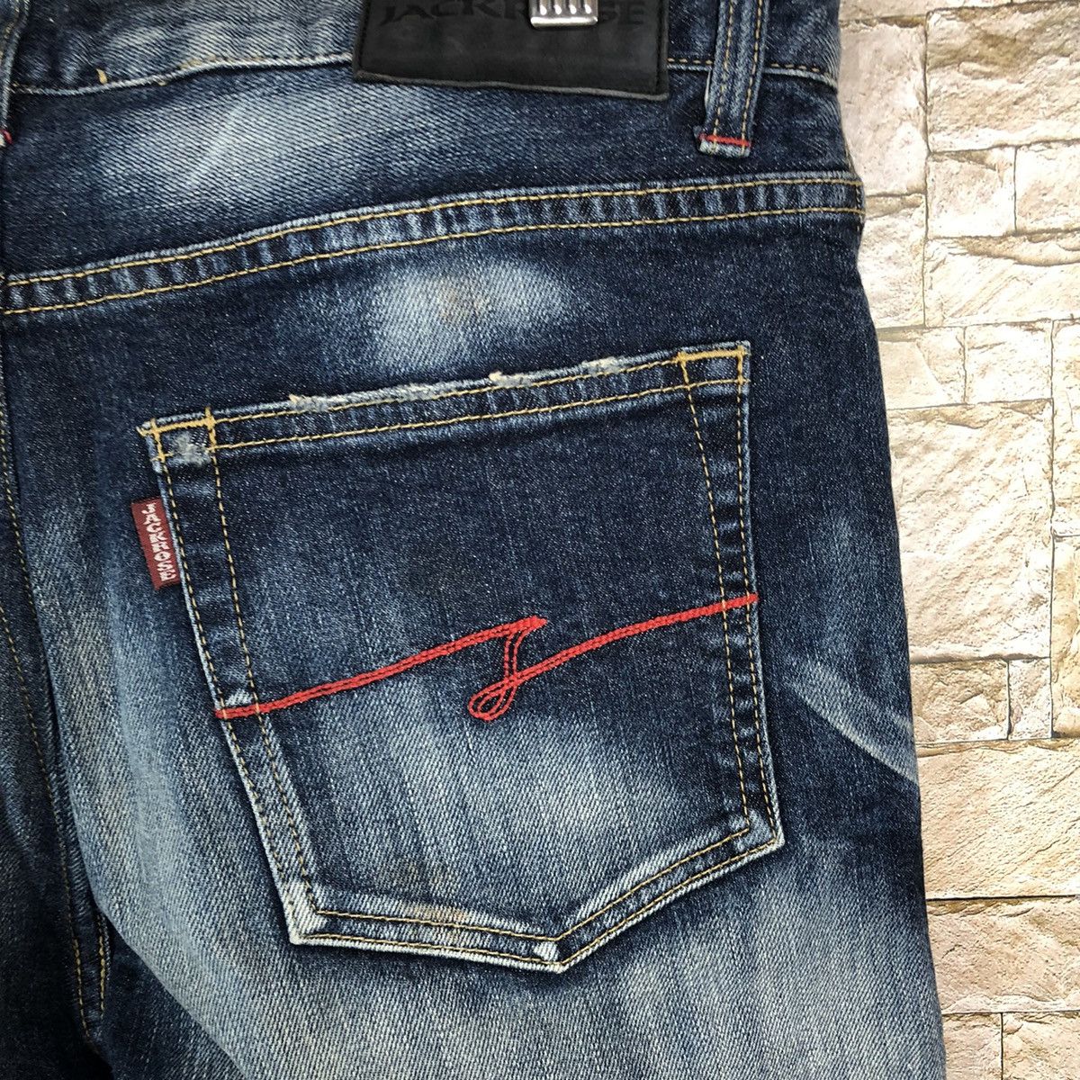Japanese Brand Jack Rose Blue faded Denim Pants #A456 Size US 31 - 19 Thumbnail