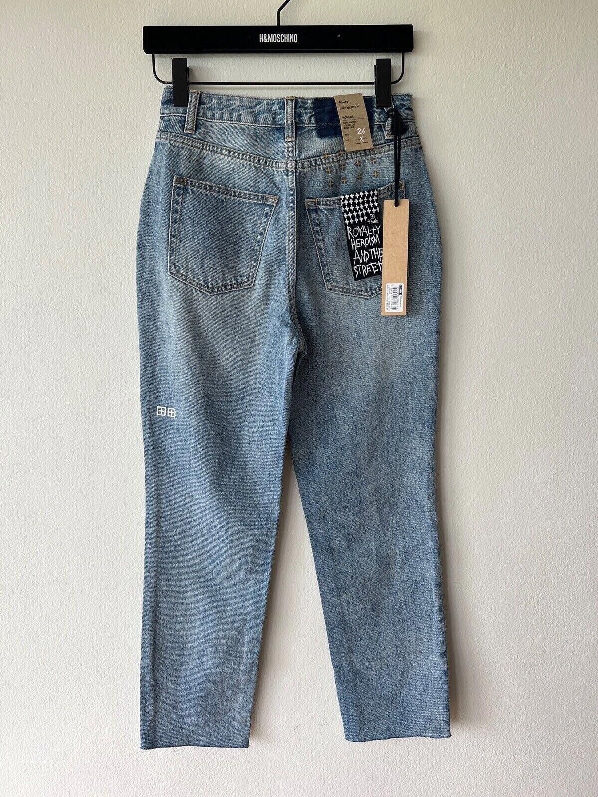 new Ksubi womens denim jean chlo wasted small s 26 blue