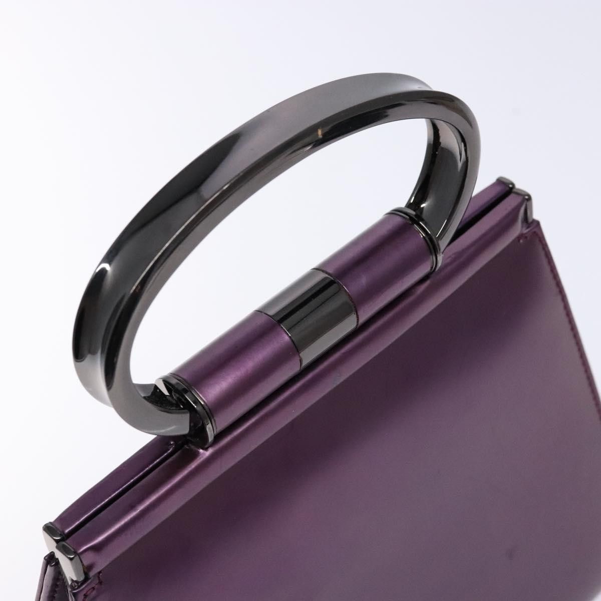 Dior DIOR Hand Bag Patent Leather Purple Size ONE SIZE - 6 Thumbnail