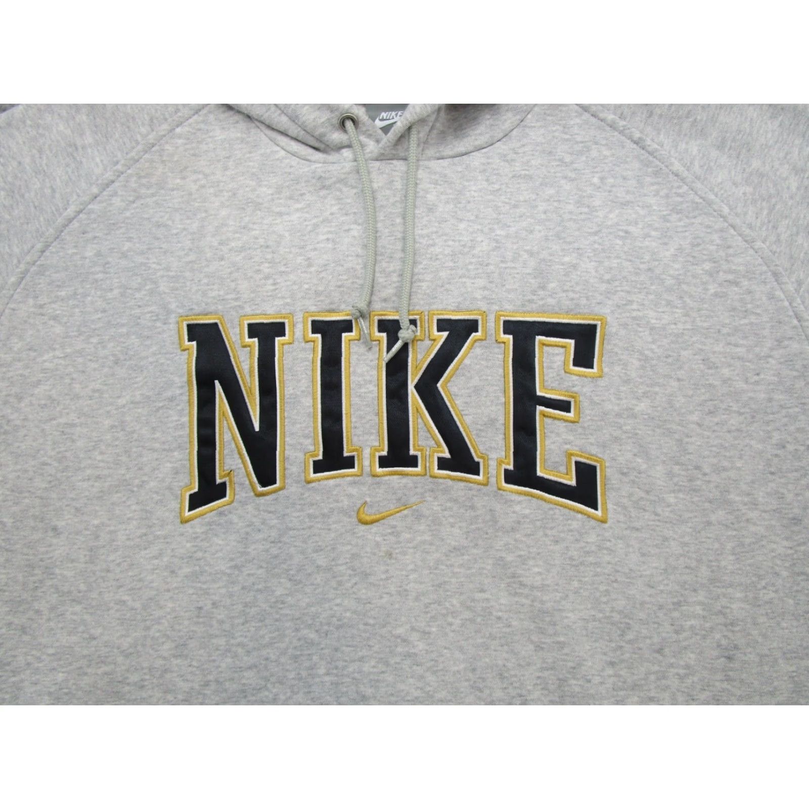 Nike VINTAGE Nike Center Swoosh Spell Out Embroidered Hoodie Sweatshirt 2XL Gray Mens Hoodie Embroidered 90s Sports Size US XXL / EU 58 / 5 - 2 Thumbnail