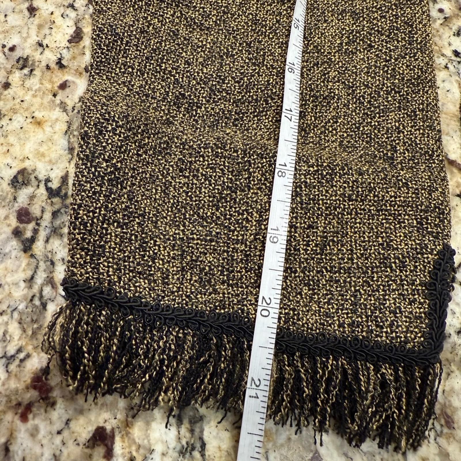 Other Melissa Harper brown black knit blazer fringe trim SZ 12 Size XL / US 12-14 / IT 48-50 - 11 Thumbnail