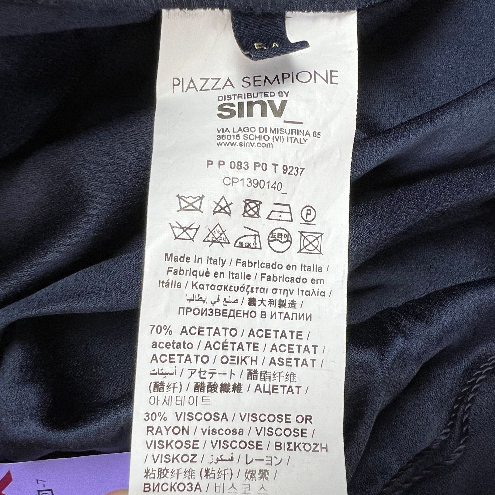 Piazza Sempione Piazza Sempione Womens Anna Pants Wide Leg Quiet Luxury 54 Size 40" / US 18 - 13 Thumbnail