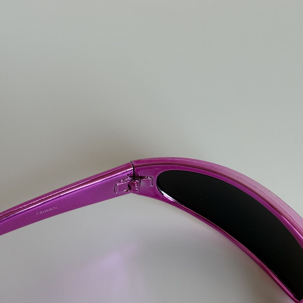 Vintage Y2K Shield Sunglasses Wrap Around Mirror Lens Futuristic Size ONE SIZE - 8 Thumbnail