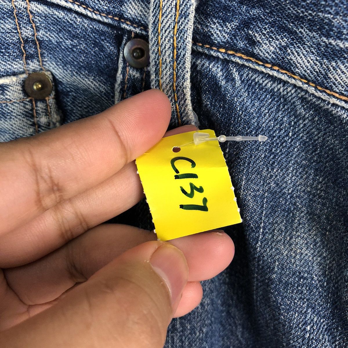 Johnbull DLL John Bull Blue Distressed ripped denim Pants #C137 Size US 31 - 12 Thumbnail