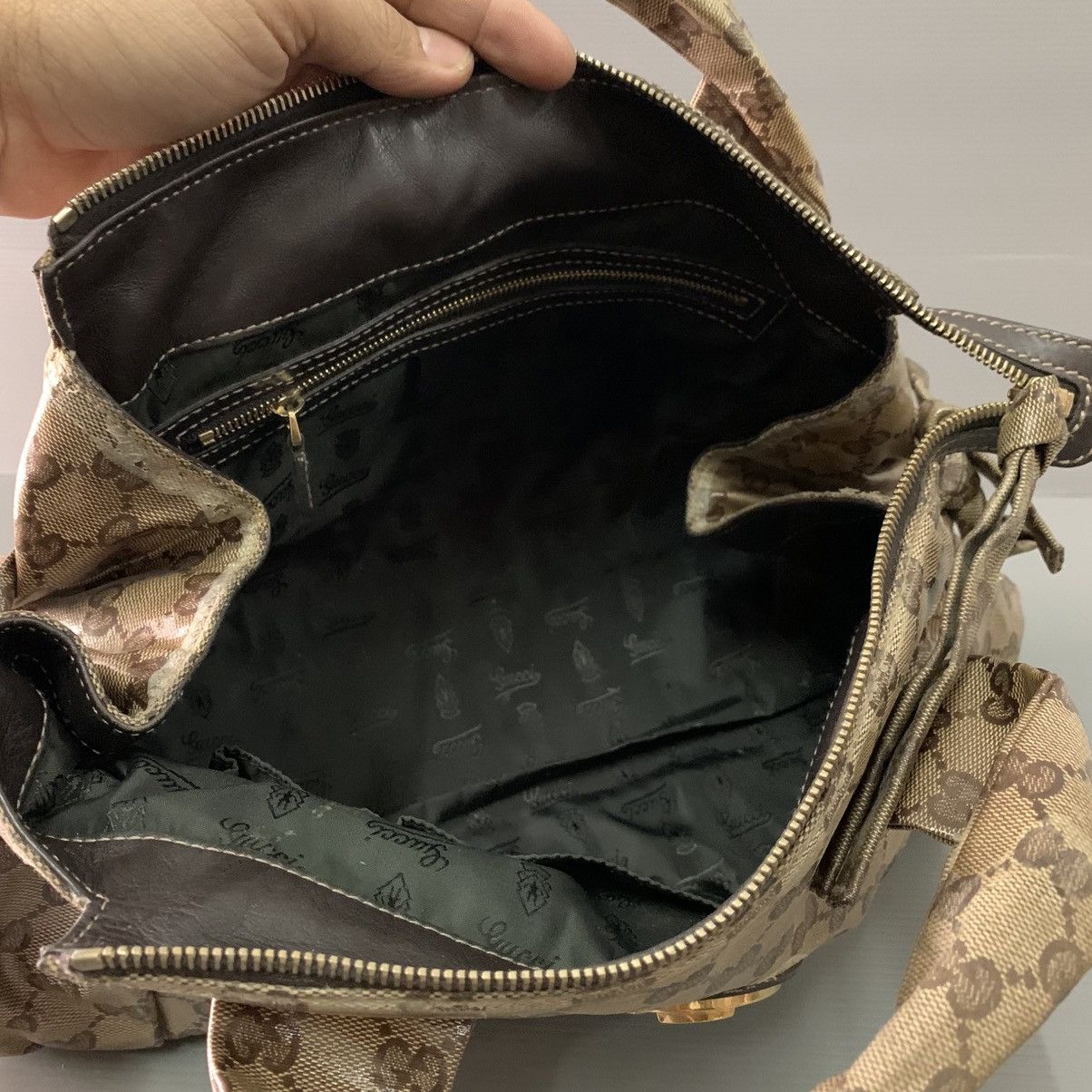 Gucci Gucci Monogram Top Handle Bag Size ONE SIZE - 12 Thumbnail
