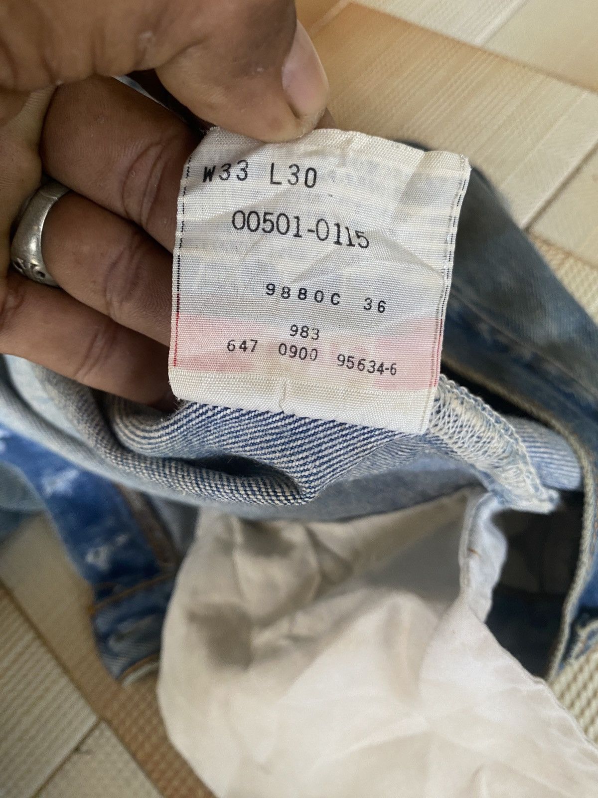 Levi's Vintage Clothing × Vintage Vintage 90’s levis 501 denim Size US 33 - 14 Thumbnail