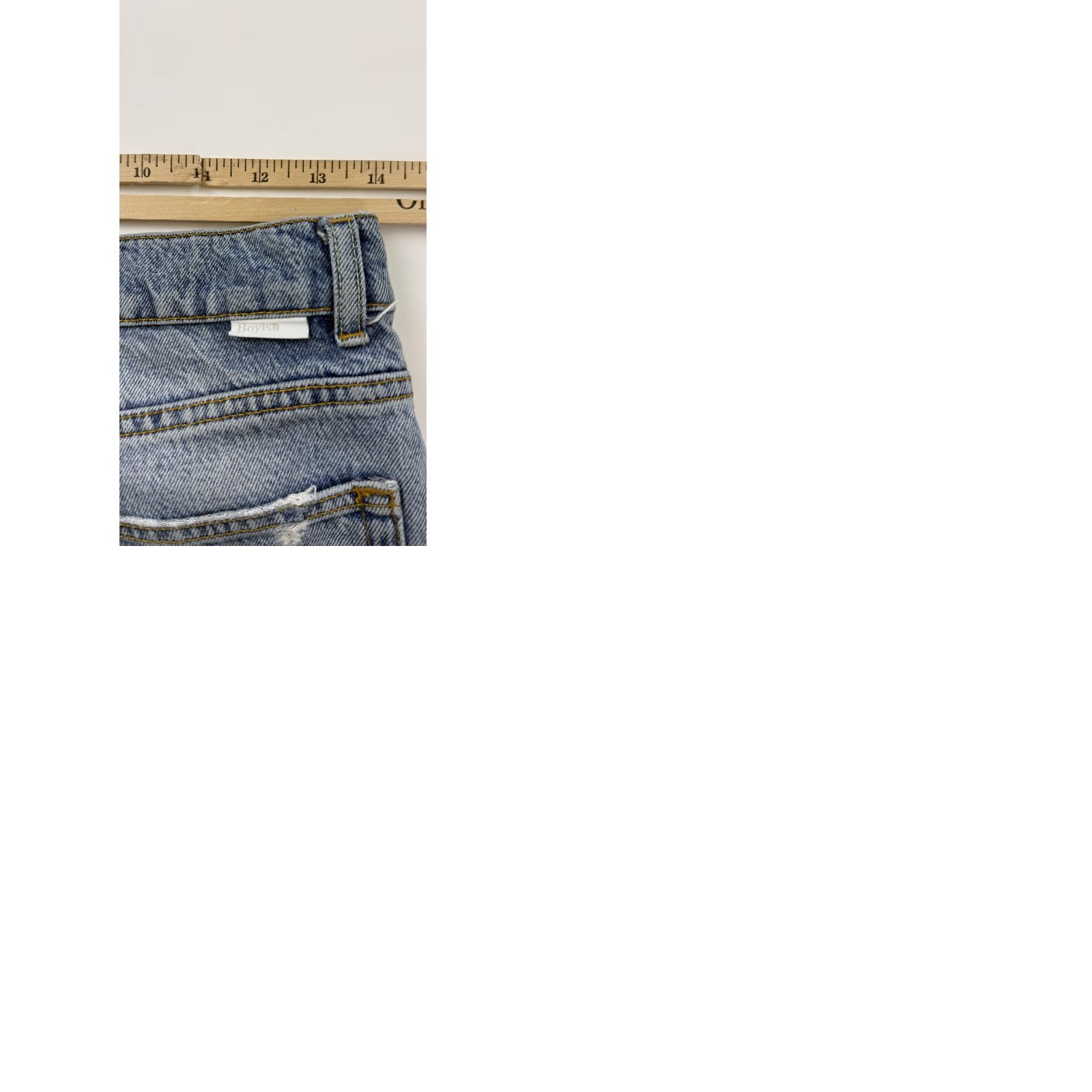 Boyish VINTAGE Boyish Jeans Womens 26 Blue Tommy High Rise Straight Distressed Button Fly Womens Jeans Straight 26 Distressed Pockets Denim Size 26" / US 2 / IT 38 - 9 Thumbnail
