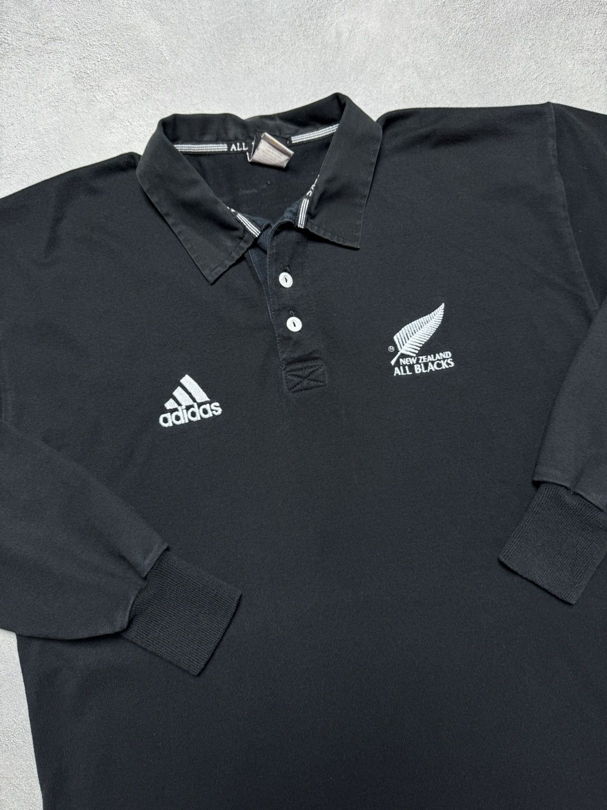 Adidas All Blacks New Zealand 2000 2001 Rugby Shirt Jersey Adidas Size US XL / EU 56 / 4 - 3 Thumbnail