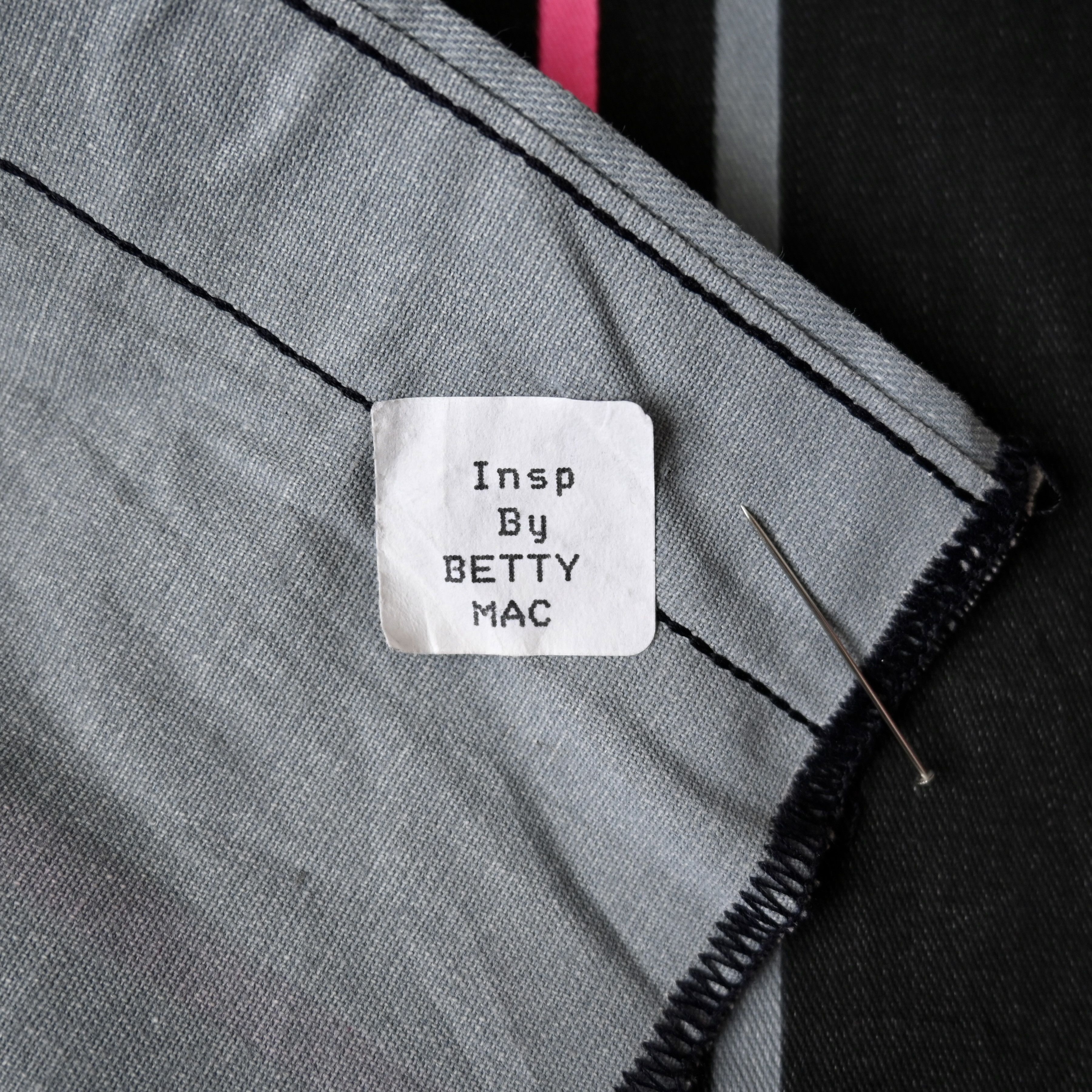 Vintage MINT, 1990s Wrangler Brushpopper cape shirt grey x pink Size US L / EU 52-54 / 3 - 16 Thumbnail