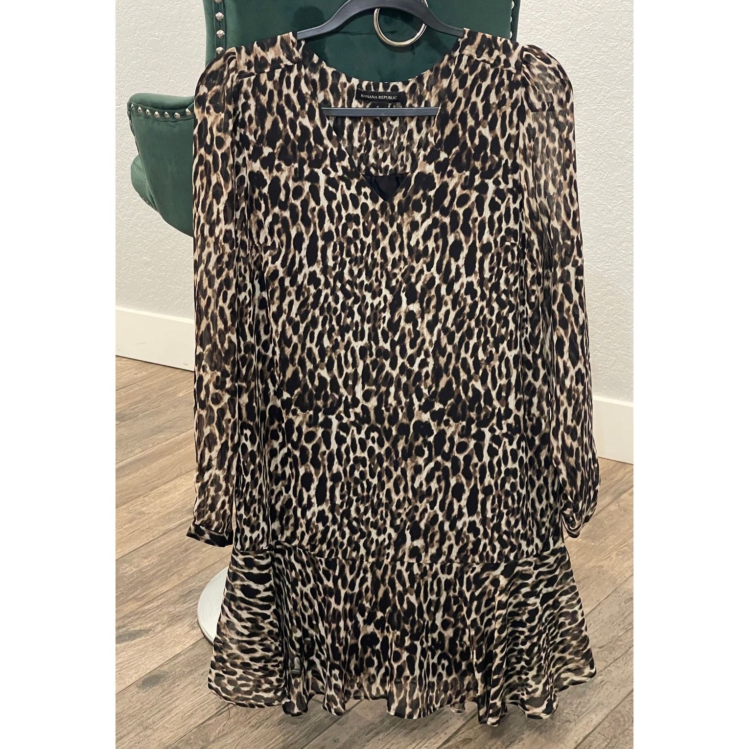 Banana Republic Banana Republic Leopard Print Dress Women size 4 Size S / US 4 / IT 40 - 7 Thumbnail