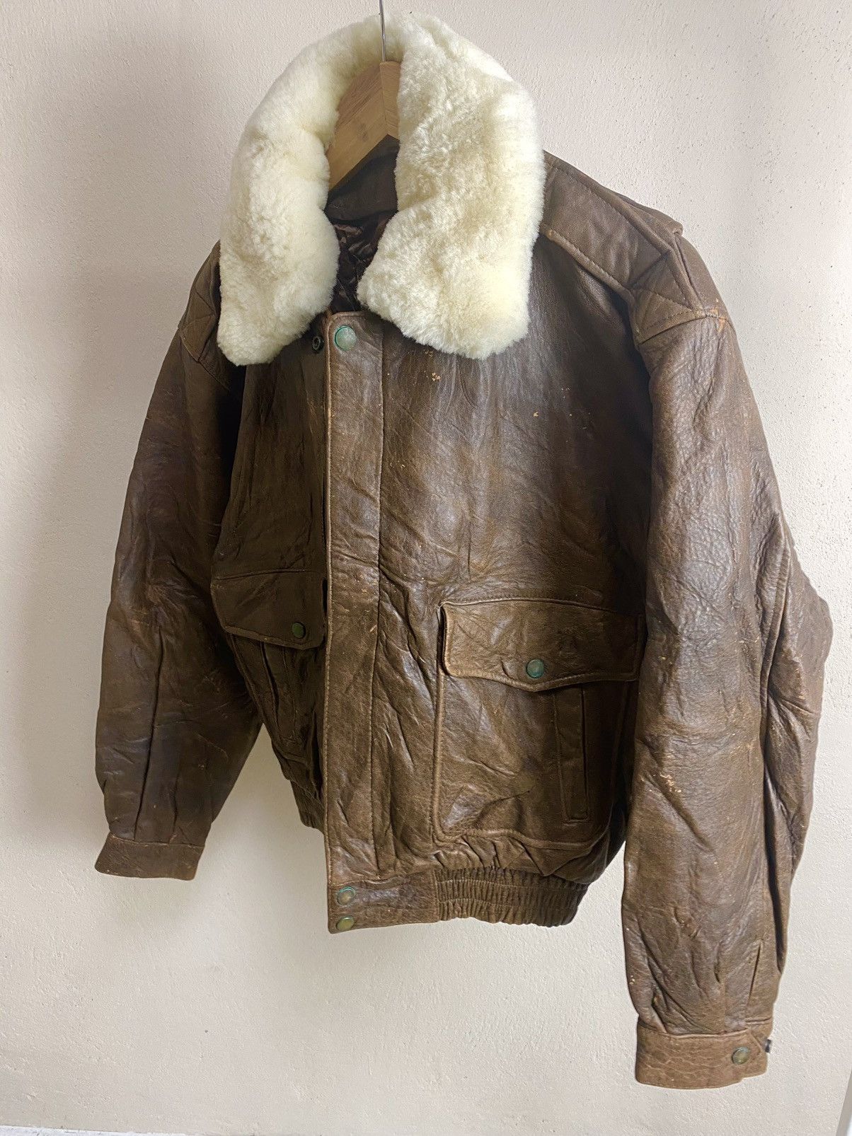 Japanese Brand × Vintage Vintage Motorcycle Leather Jacket Sherpa Size US M / EU 48-50 / 2 - 3 Thumbnail