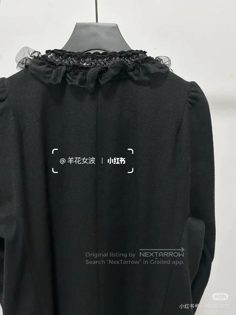 Comme des Garcons Comme Des Garcons Black Tweed Long Sleeve Top Size M / US 6-8 / IT 42-44 - 6 Thumbnail