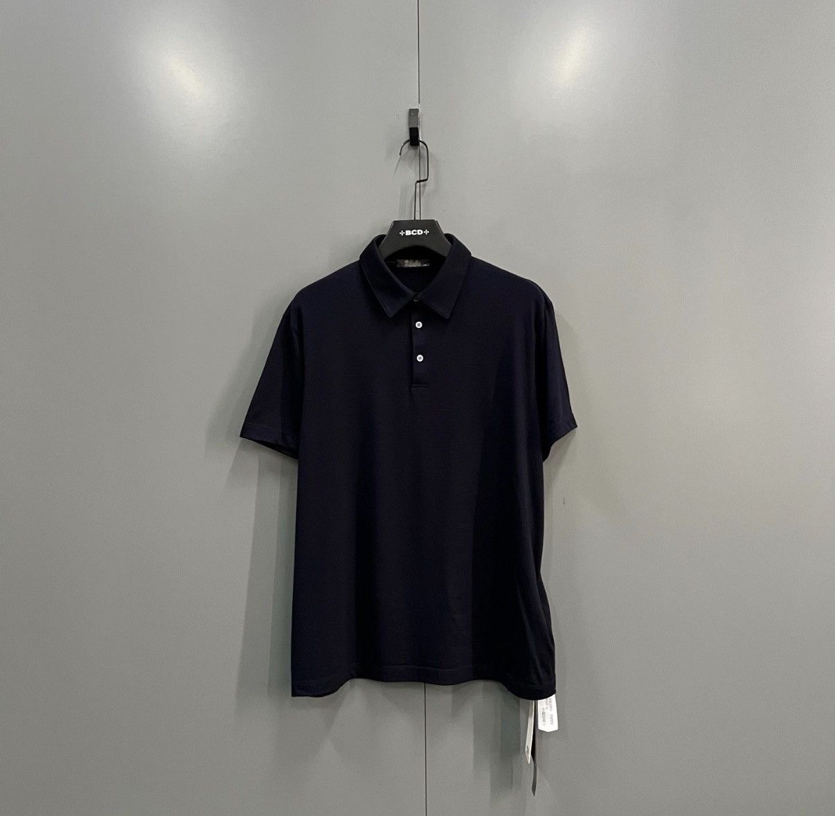 Loro Piana Loro Piana Solid Color Short Sleeve Polo Shirt J41 Size US XXL / EU 58 / 5 - 1 Thumbnail