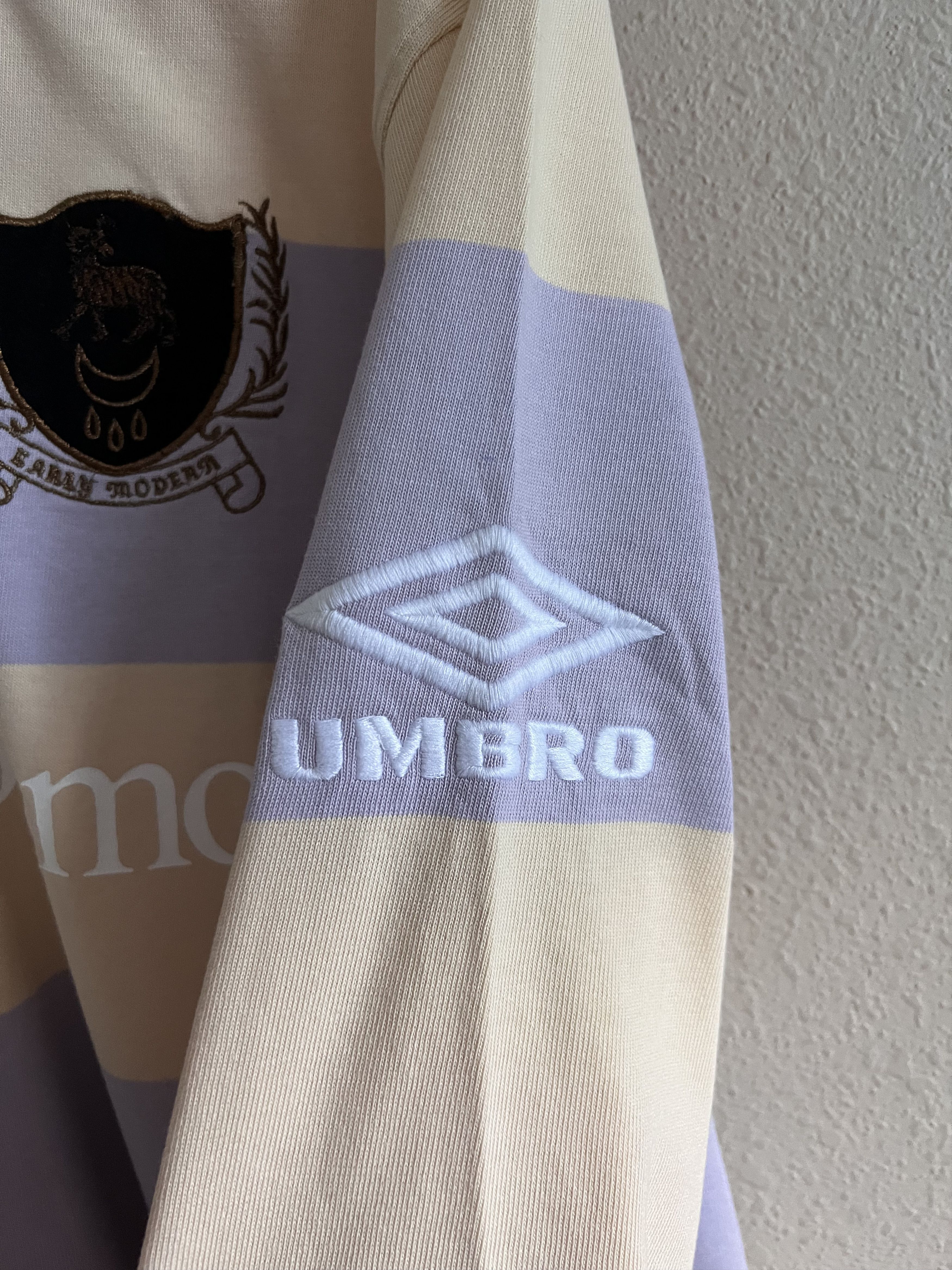 Aries Aries Umbro Screenprinted Long Sleeve Polo Rugby in White Size US L / EU 52-54 / 3 - 5 Thumbnail