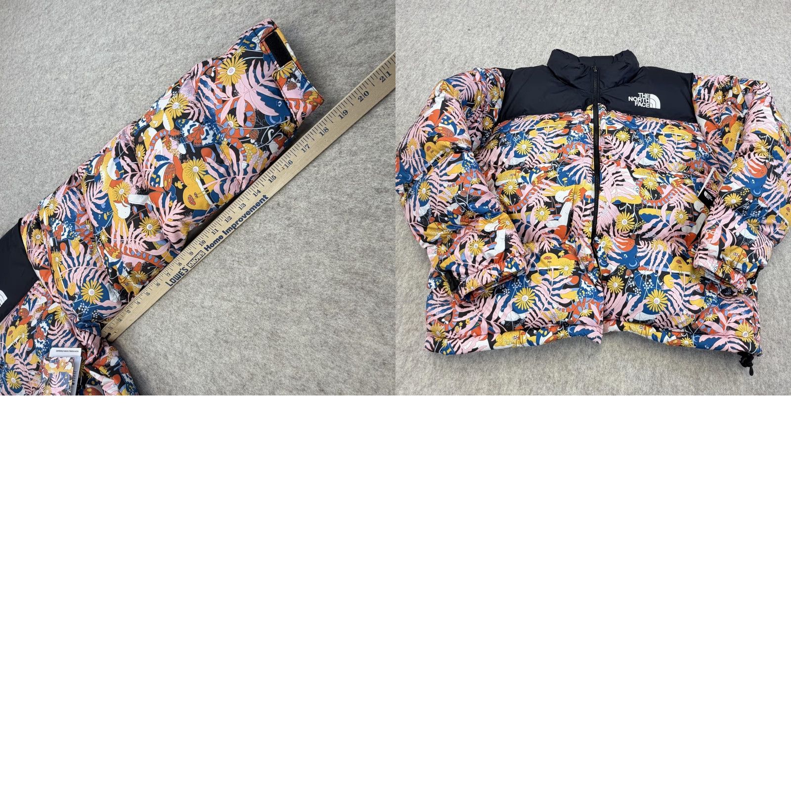 The North Face The North Face Jacket Womens 3X Black Floral Nuptse Plus Down Puffer Naomi Otsu Size XXL / US 16-18 / IT 52-54 - 11 Thumbnail