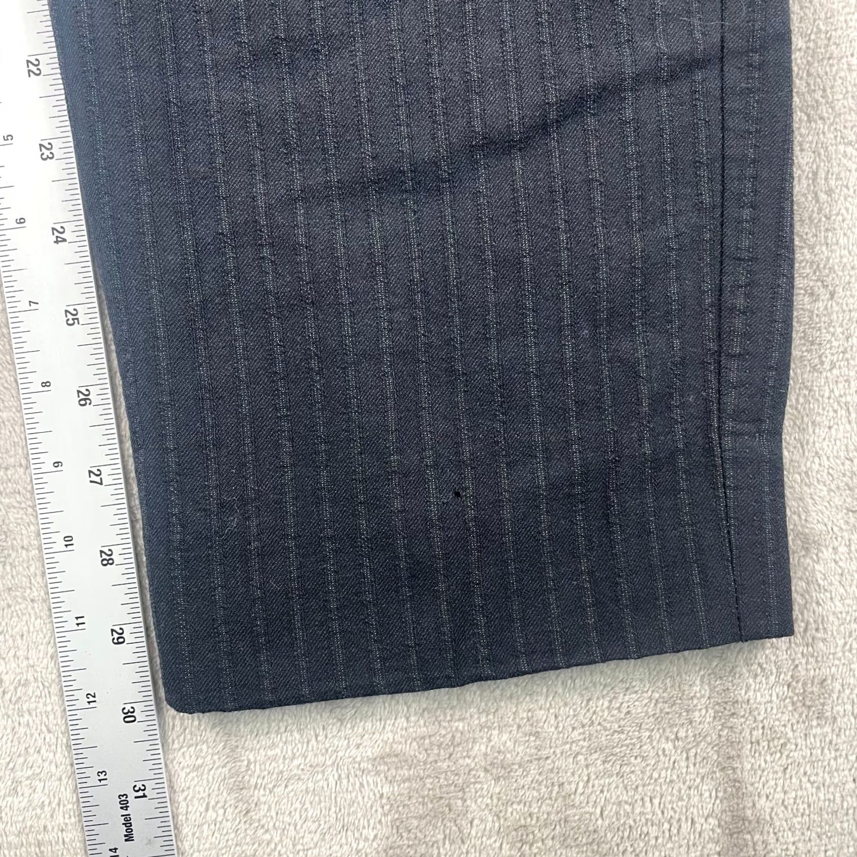 Dolce & Gabbana VINTAGE Dolce&Gabbana Pants Men 34x30 Wool Black Pinstripe Wool Dress Pants Regular Mens Straight Pocket Zipper Button Leather? Size US 34 / EU 50 - 7 Thumbnail