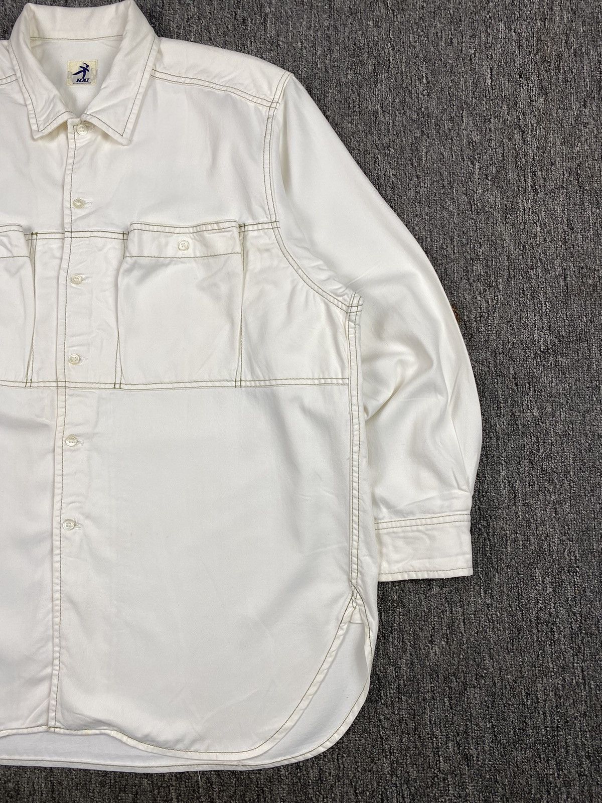 Hai Sporting Gear × Issey Miyake Double Pocket Overshirt Size US XL / EU 56 / 4 - 2 Thumbnail