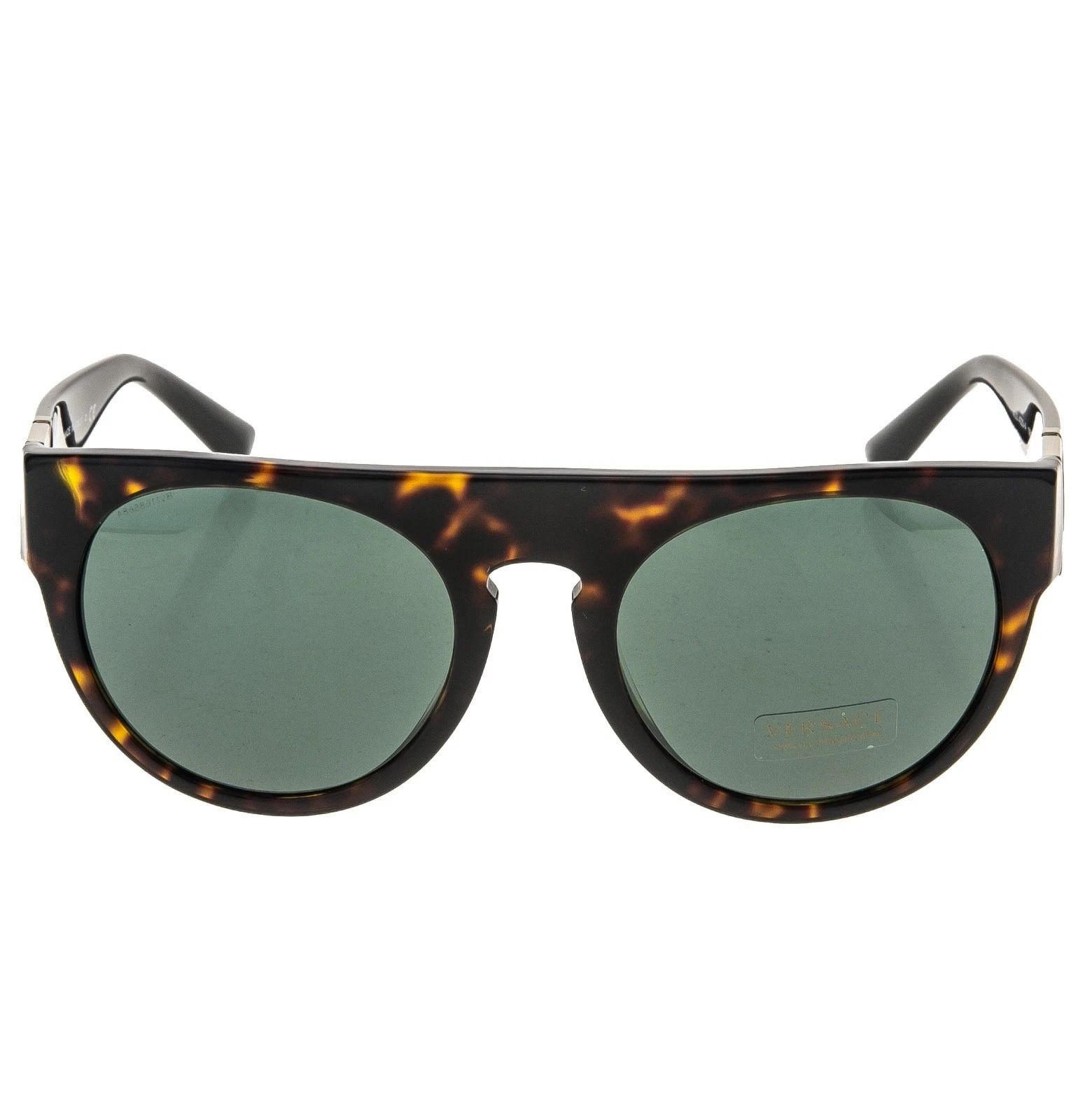 Versace VERSACE VE4333A 4333 Greca Round Bold Sunglasses Black Size ONE SIZE - 7 Thumbnail
