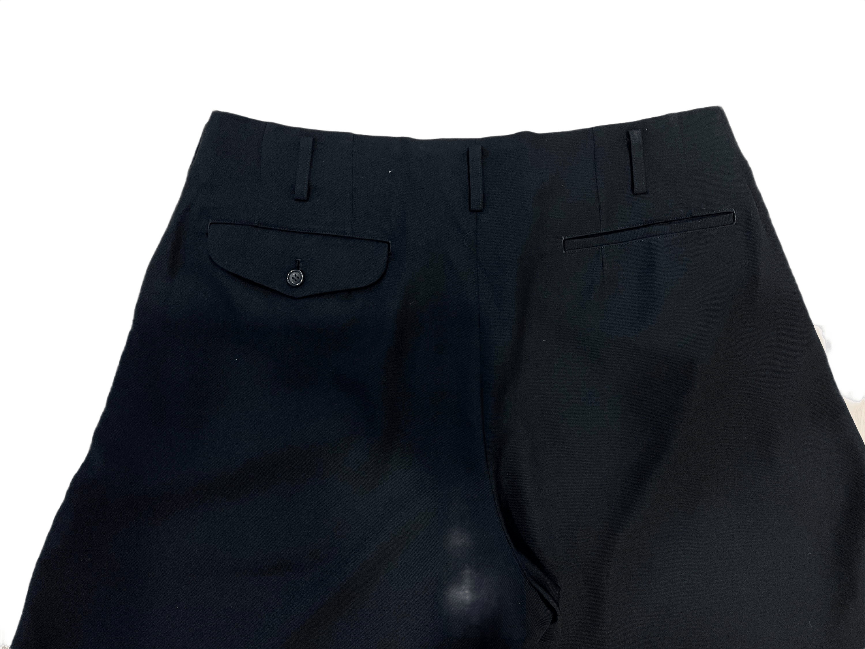 Comme des Garcons Homme Plus Gabardine Wool Loose Leg Tailored Pants Size US 34 / EU 50 - 6 Thumbnail