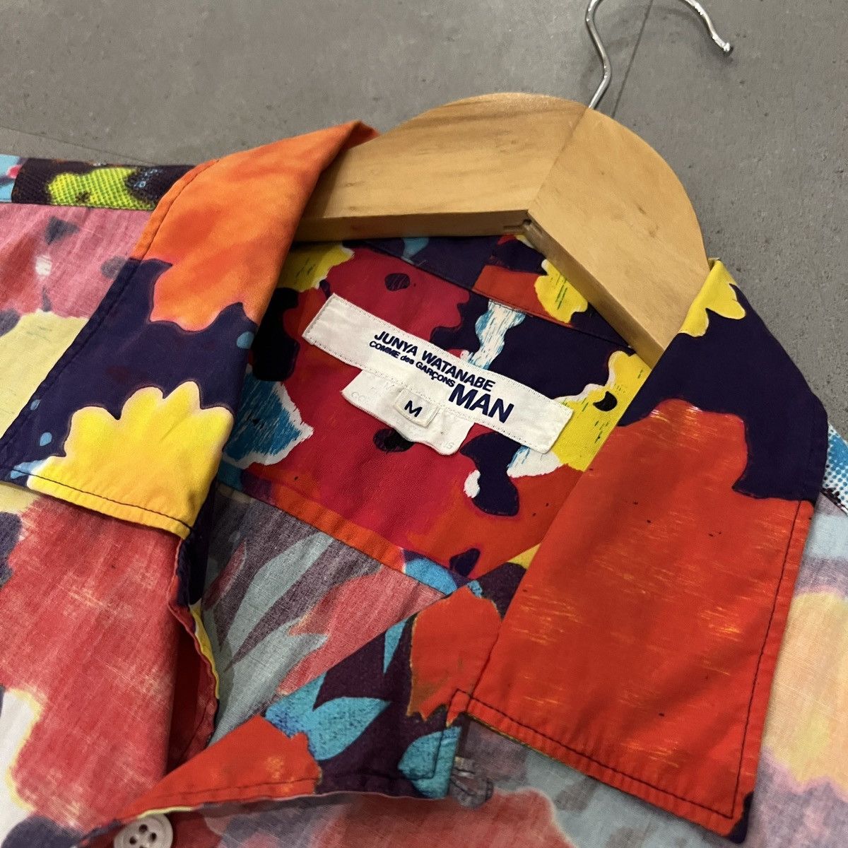 Comme des Garcons × Junya Watanabe SS02 Junya Watanabe Runway Ham Poem Floral Patchwork Shirt Size US M / EU 48-50 / 2 - 3 Thumbnail