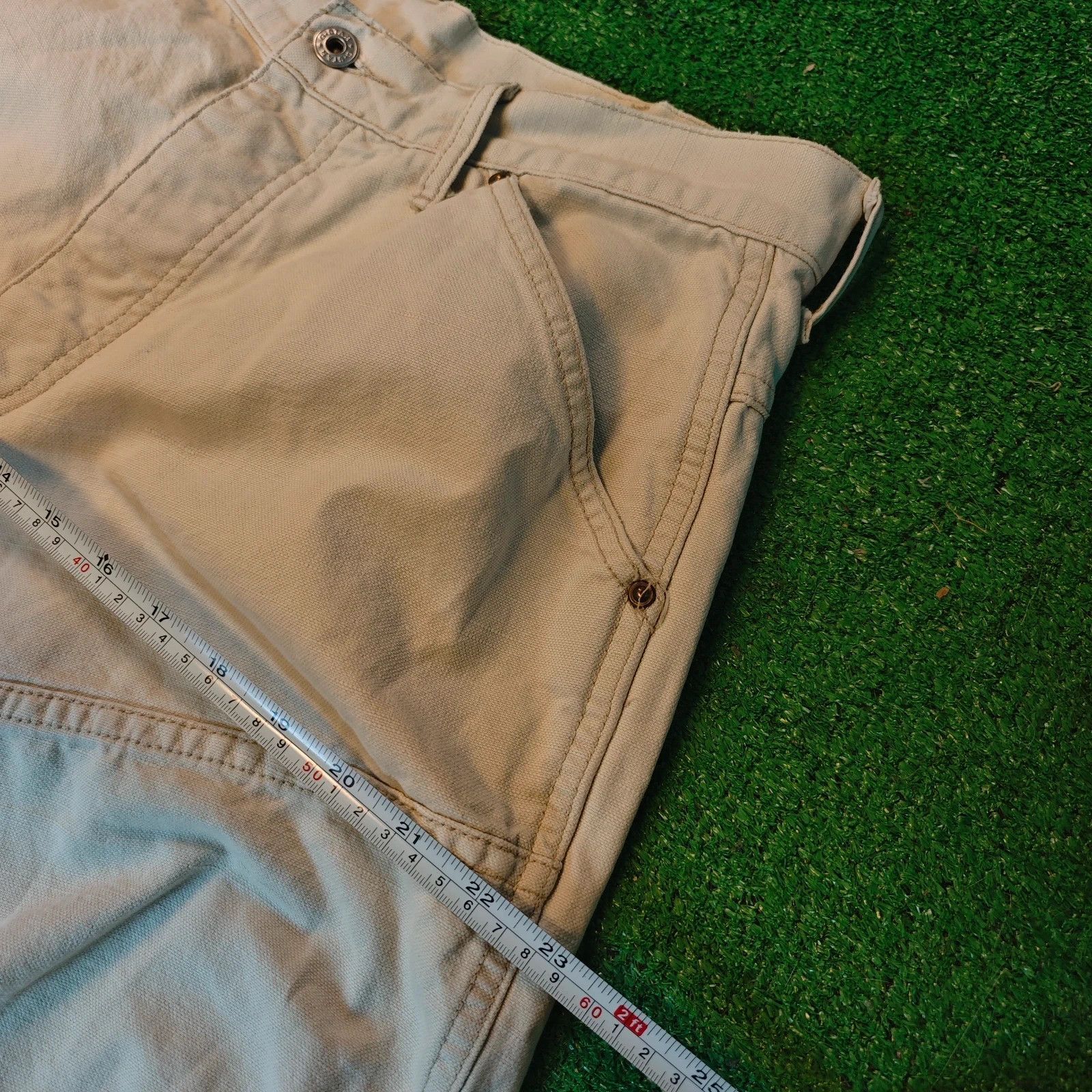 G-Star Vintage G-star Elwood Jeans Mens 32x32 cream straight 90s Size US 32 / EU 48 - 13 Thumbnail