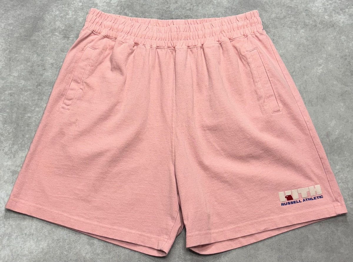 Kith × Russell Athletic Kith x Russell Athletics Varsity Logo Shorts Baroque Size US 34 / EU 50 - 1 Thumbnail