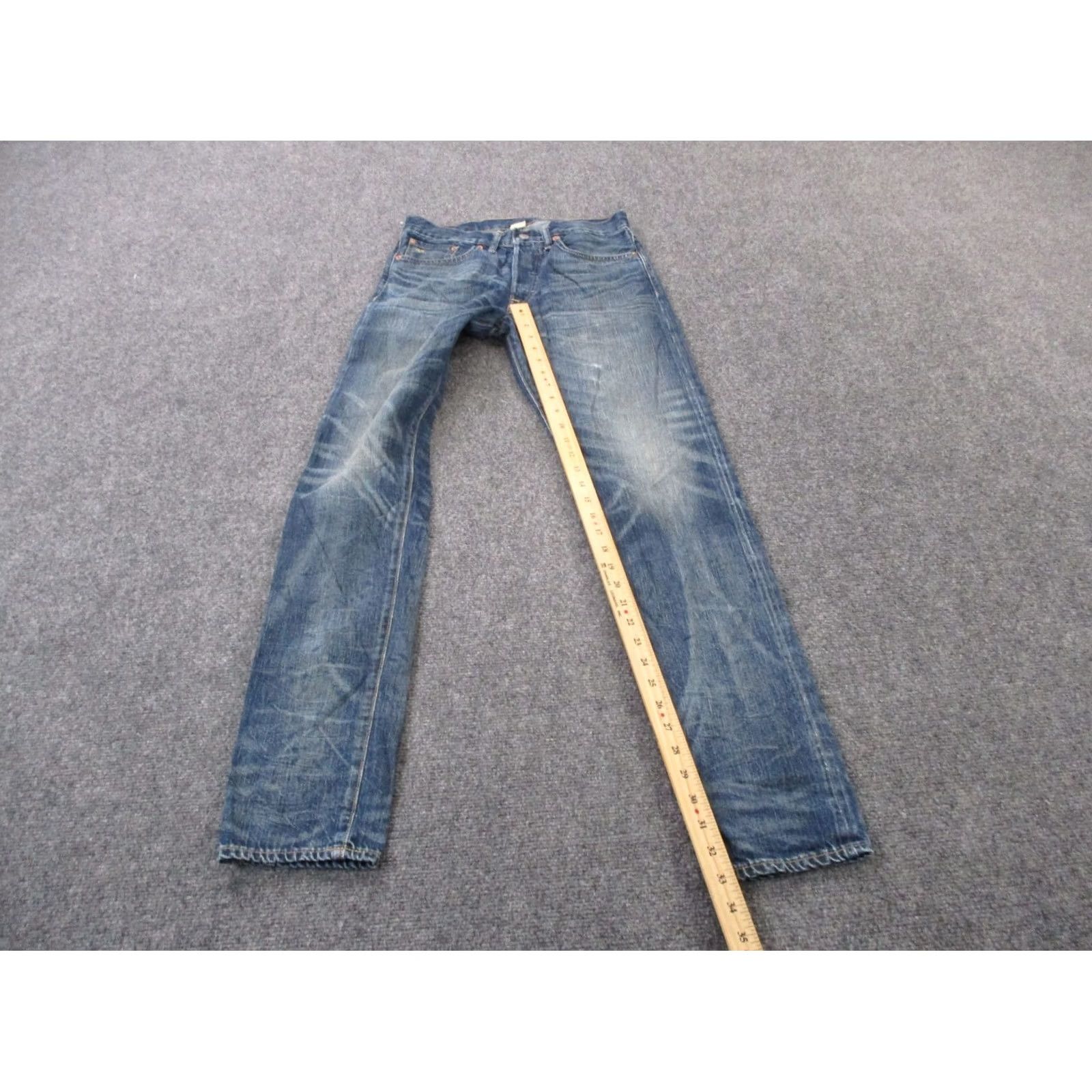 Vintage RRL Ralph Lauren Jeans Men 29 X 32 Denim Selvedge Japan Slim Straight Narrow Shirt Category Jeans Mens Regular Blue 29 Size US 28 / EU 44 - 3 Thumbnail