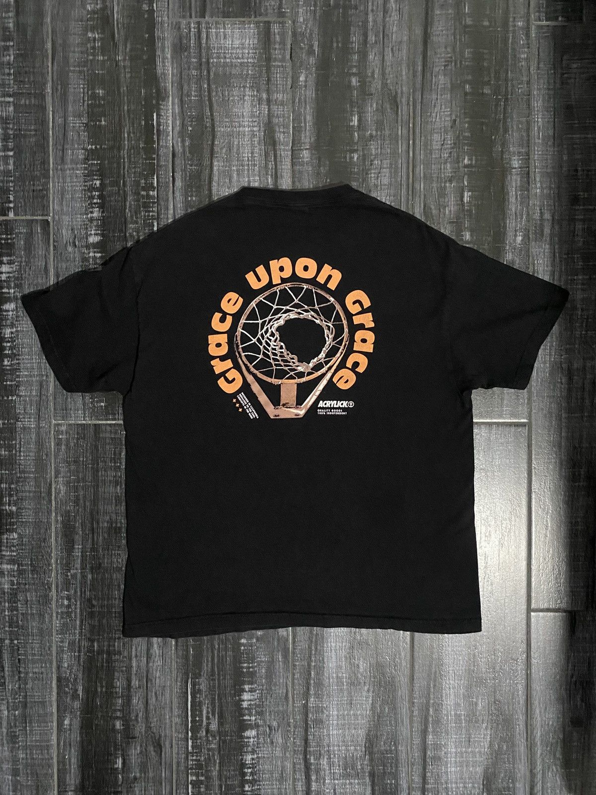 Other Black and orange Grace Upon Grace streetwear tee Size US XL / EU 56 / 4 - 4 Thumbnail