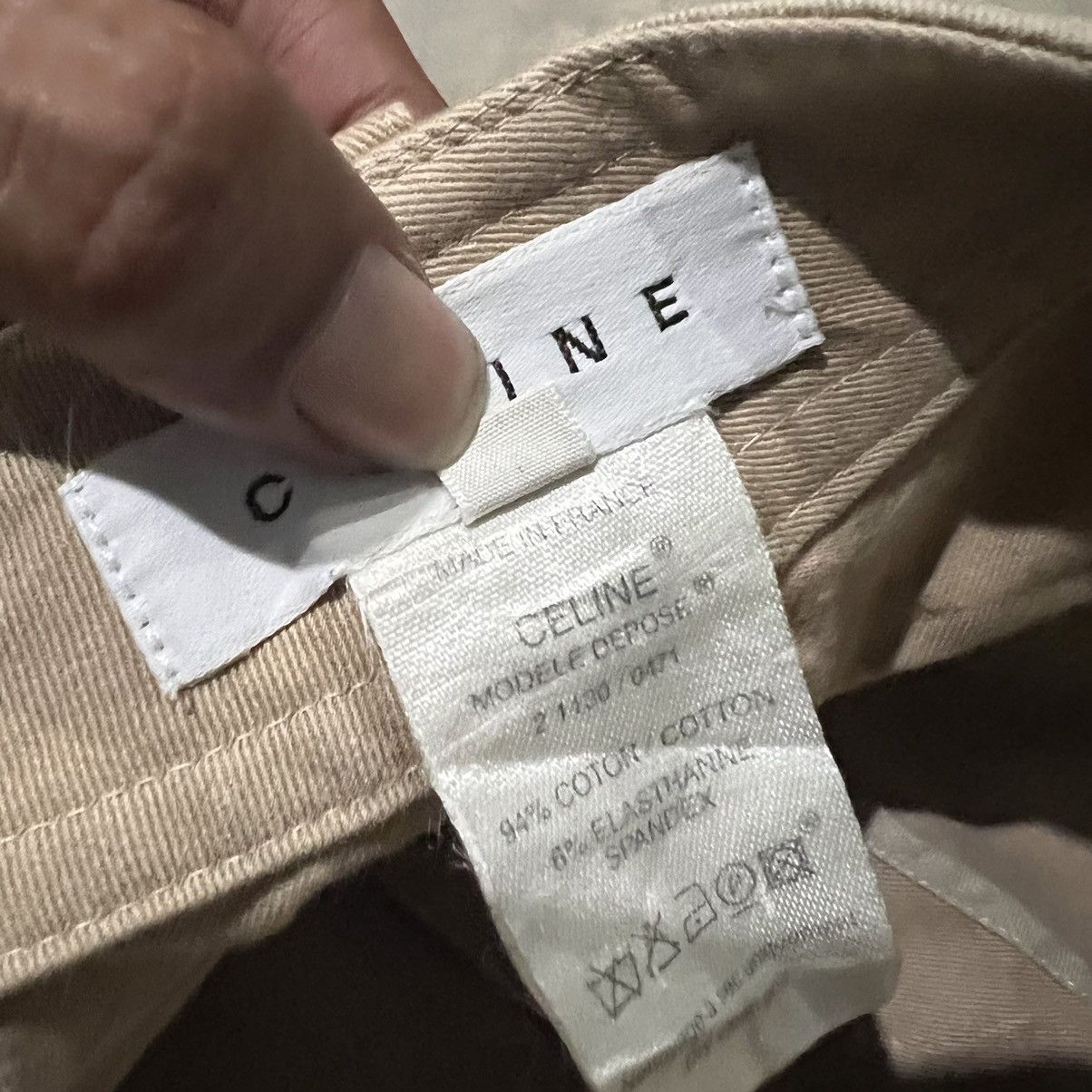 Celine Celine Fatigue Bottom Leg Zip Pants Size US 33 - 12 Thumbnail