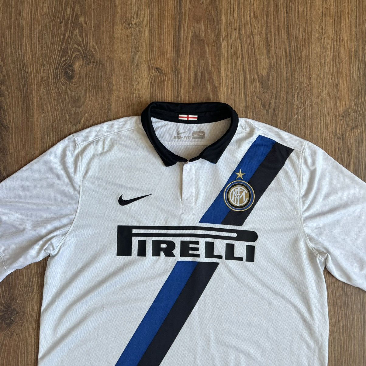 Nike Inter Milan FC 2011/12 Away Shirt Jersey Nike Mens XL Size US XL / EU 56 / 4 - 2 Thumbnail