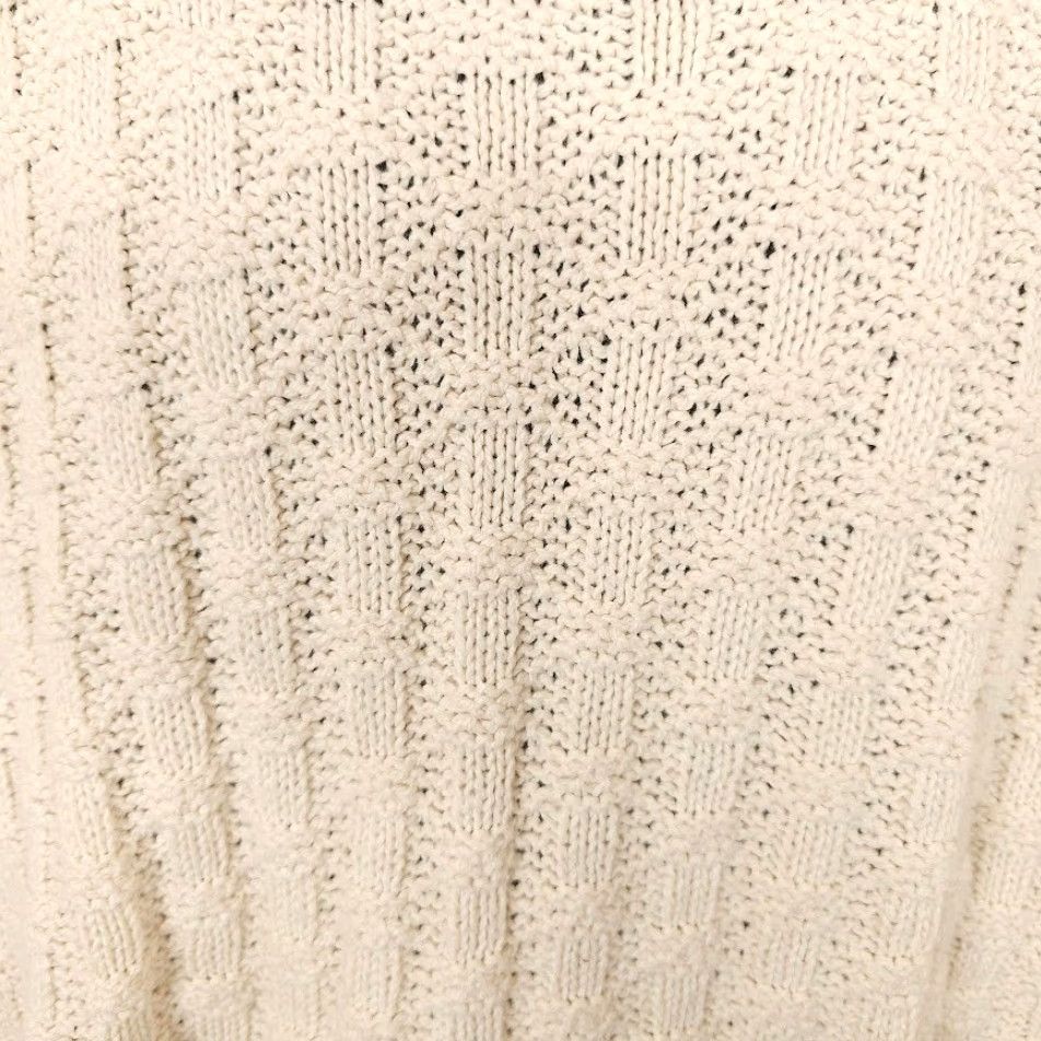 Vintage VINTAGE TLC Lambert Sweater Mens Size Medium Cream 90s Made In USA Size US M / EU 48-50 / 2 - 3 Thumbnail