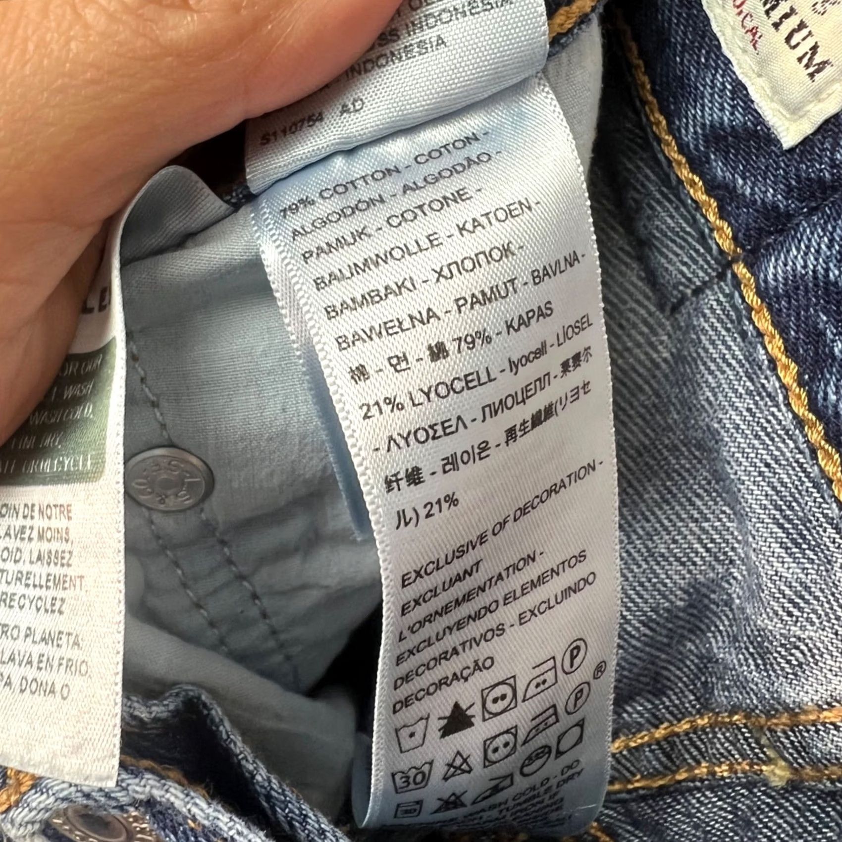 Levi's Levi's Jeans 23 Ribcage Straight Ankle High Rise Denim Blue Womens Size 40" / US 18 - 4 Thumbnail