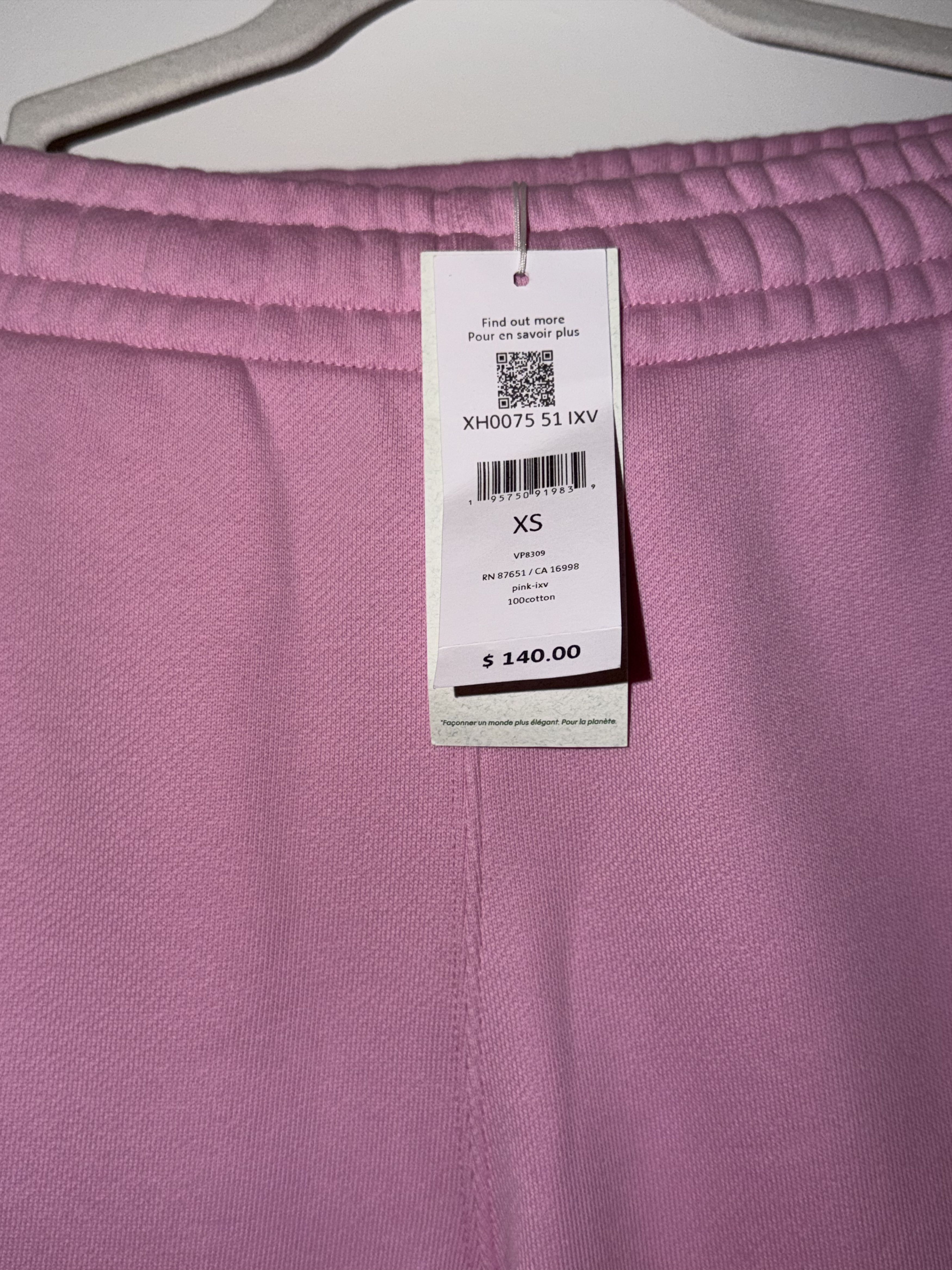 Lacoste Unisex Organic Cotton Fleece Sweatpants Size XS (Fits 31-33) Size US 32 / EU 48 - 4 Thumbnail