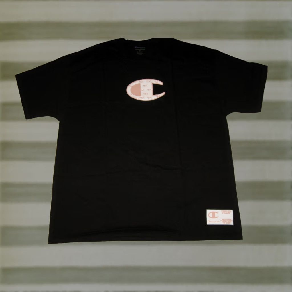 Champion Champion T Shirt Mens 2XL Short Sleeve Crew Neck Black Cotton Logo Tee Size US XXL / EU 58 / 5 - 1 Thumbnail